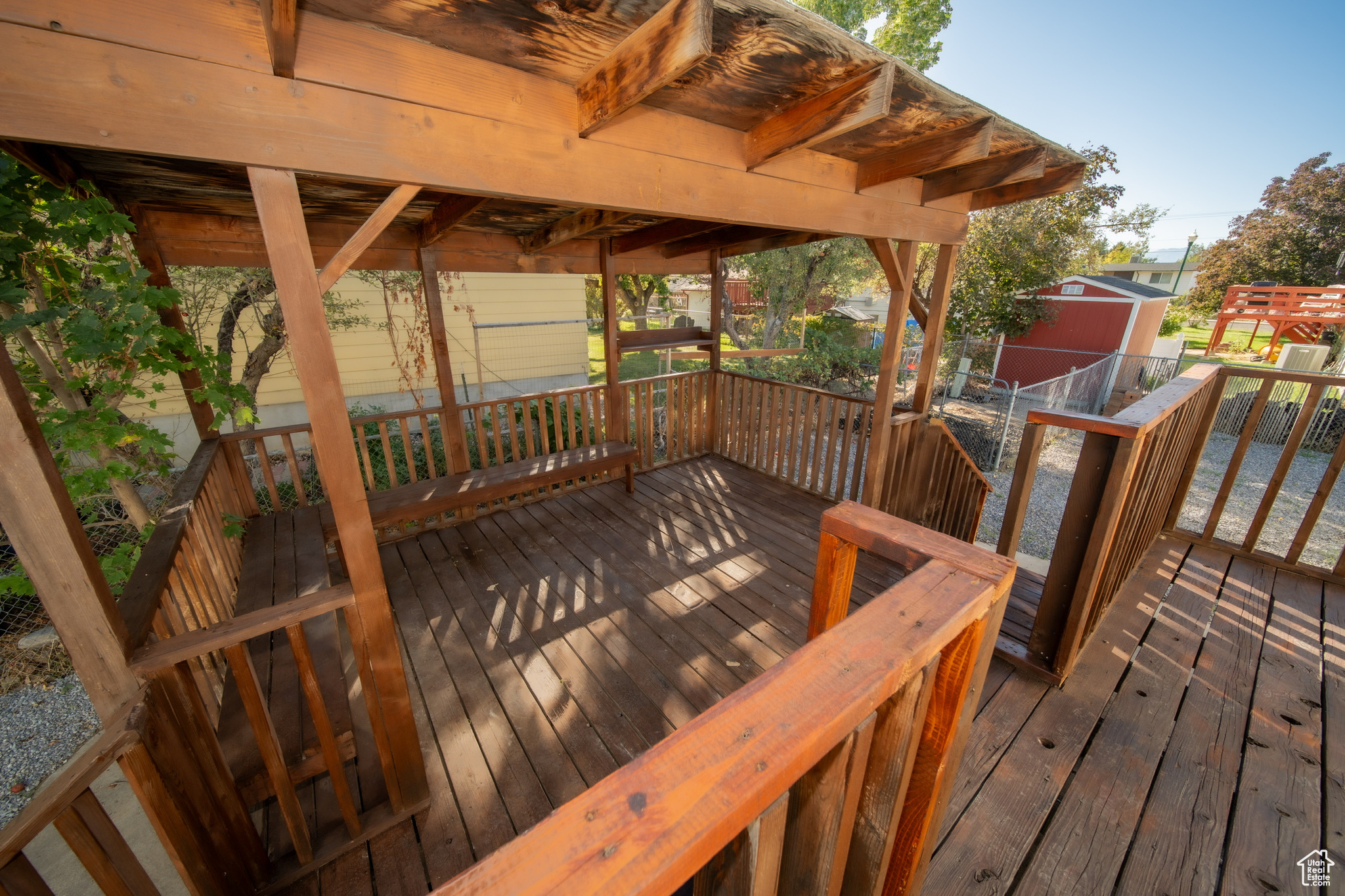 Wooden deck