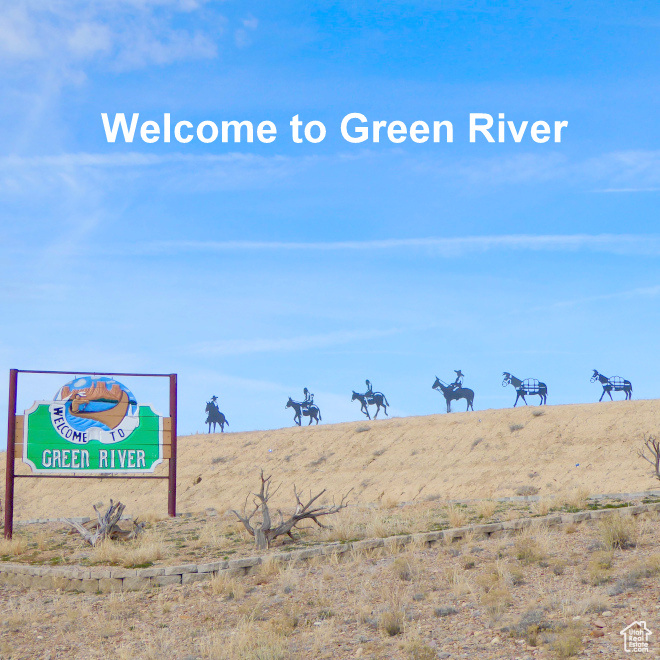 Sculptures highlighting the area where the Old Spanish Trail moved through Green River, UT