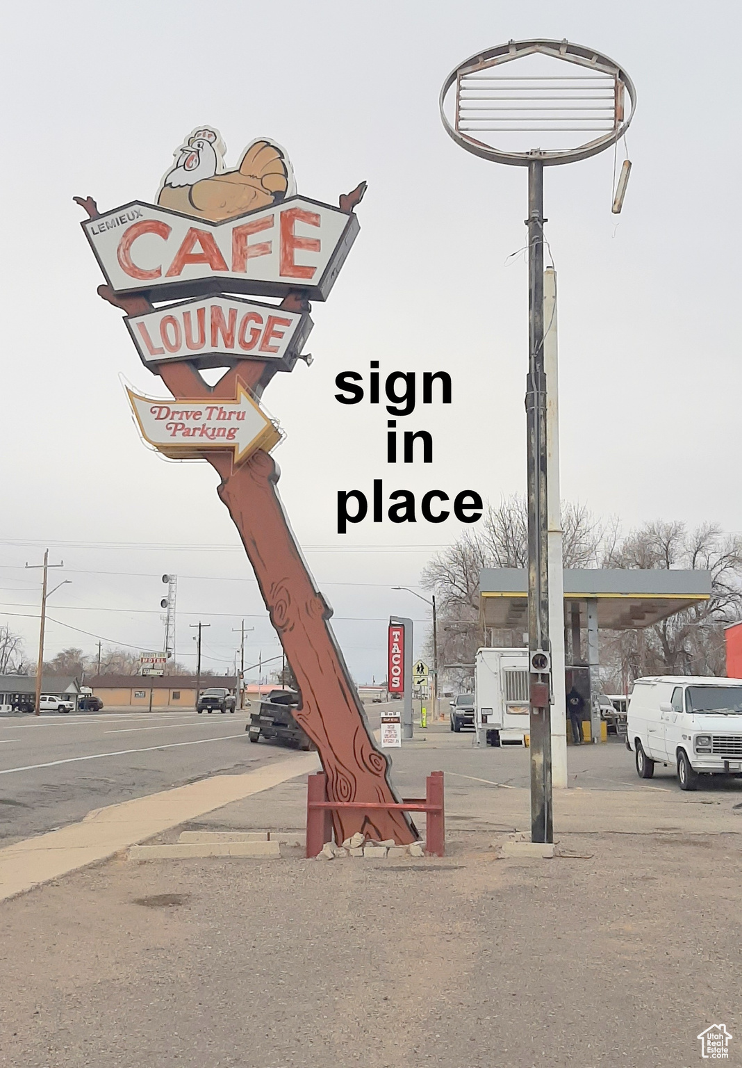 Sign has been grandfathered in  and approved for it's size or can be sold as an antique.