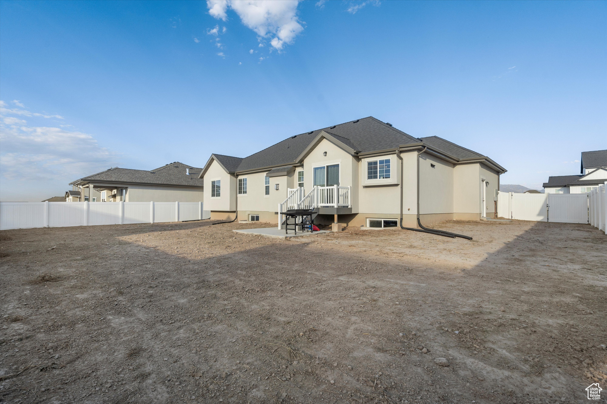 View of rear view of property