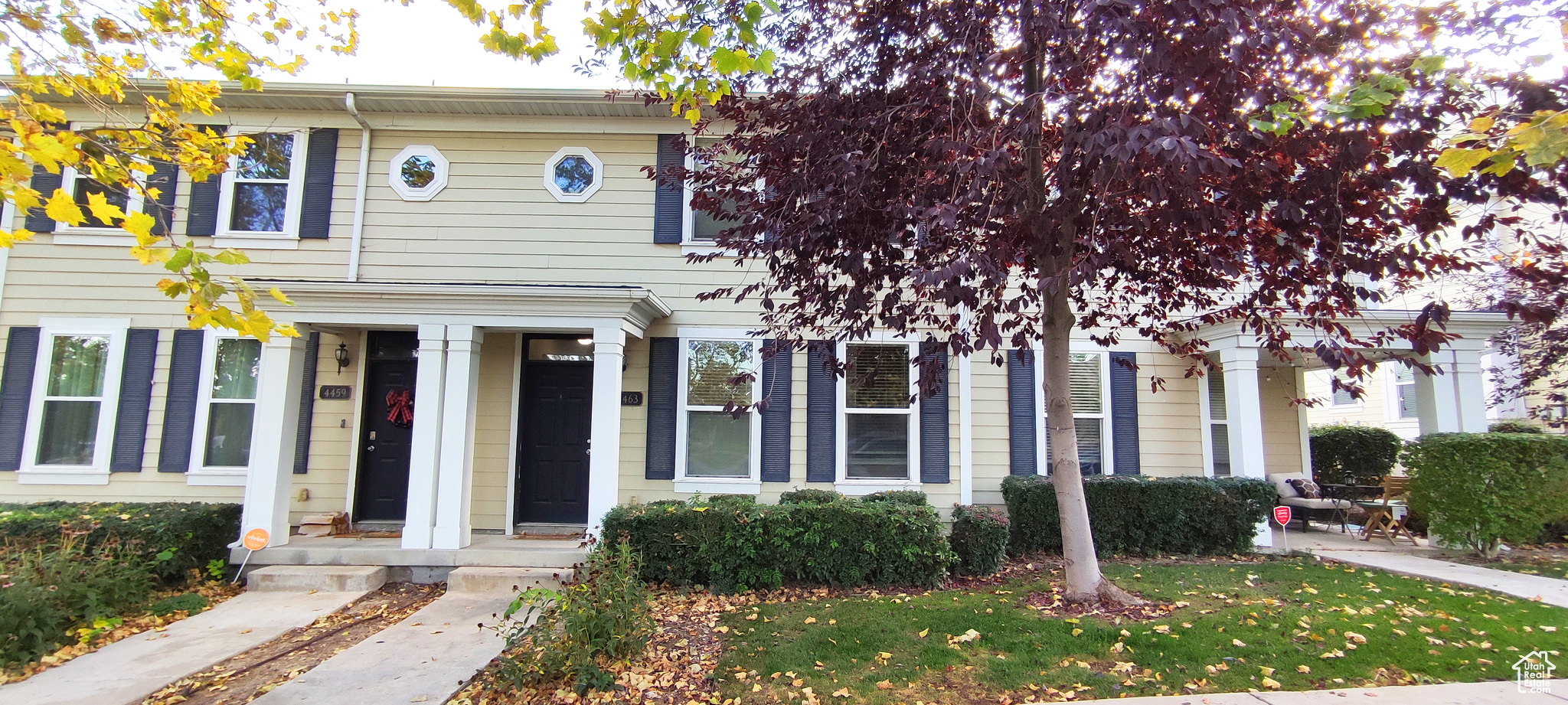 View of front of home with a porch