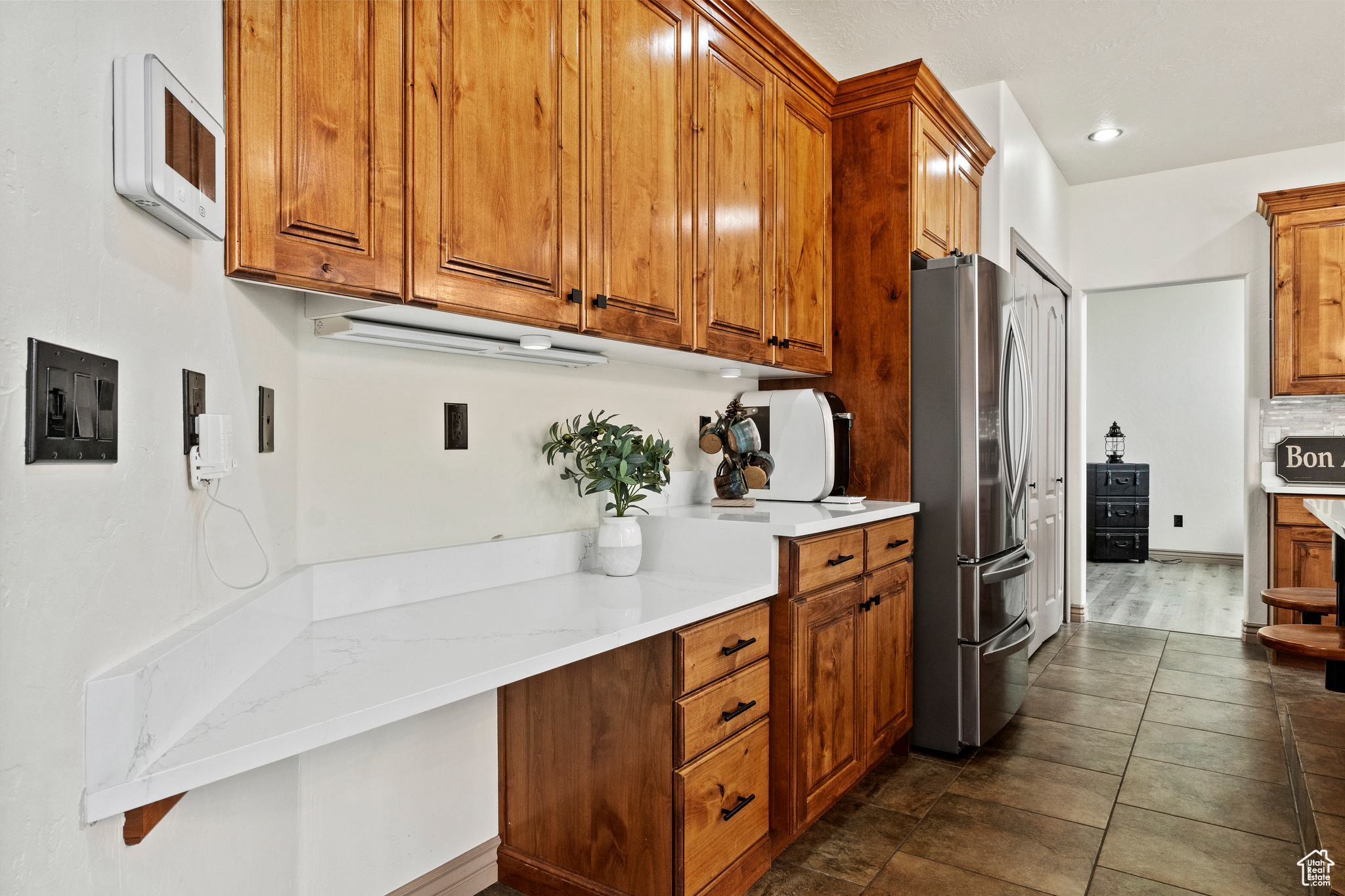 Kitchen featuring stainless steel fridge (this is included and the only not new appliance)