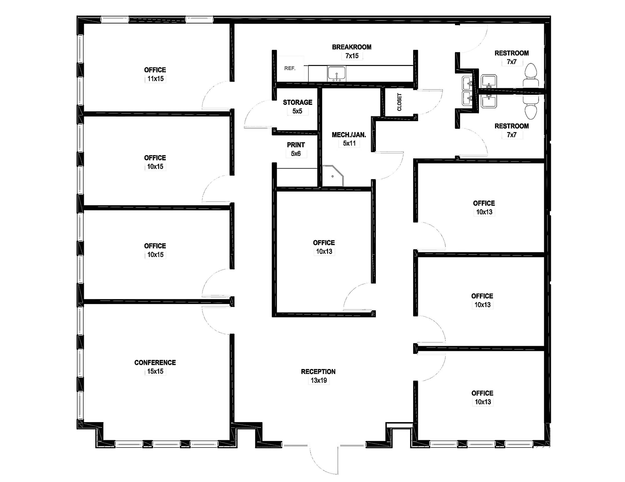 Potential Unit Layout & Dimensions