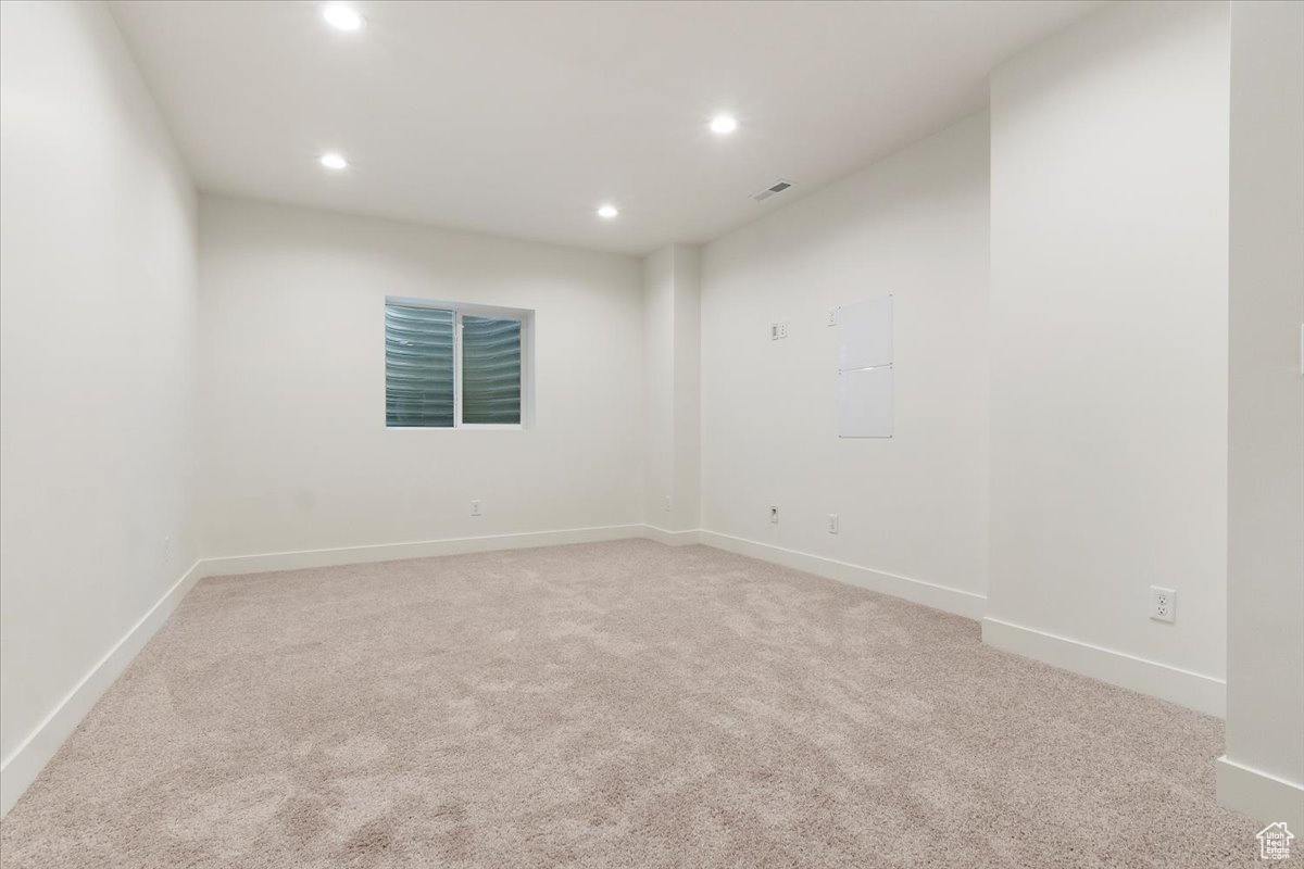 View of carpeted empty room