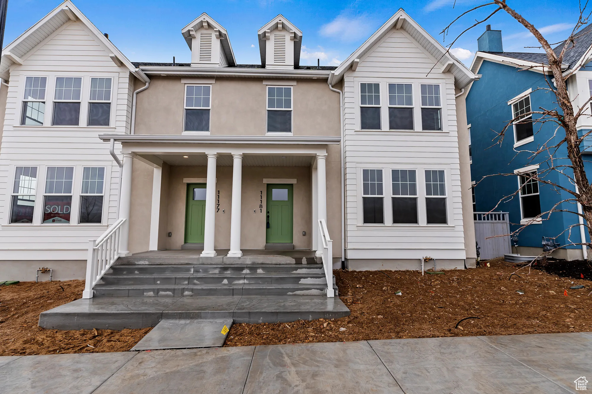 View of front of home with a porch