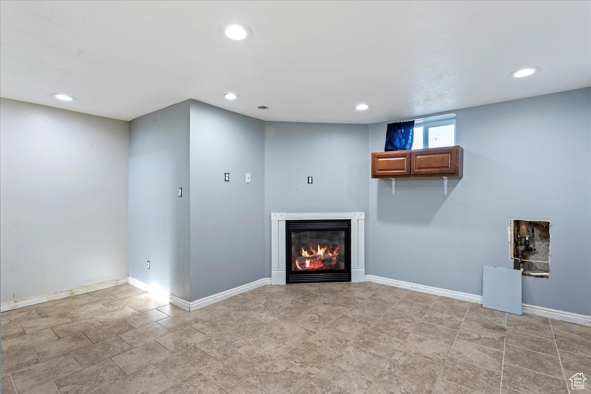 View of unfurnished living room