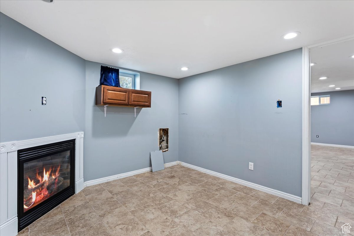 View of laundry area