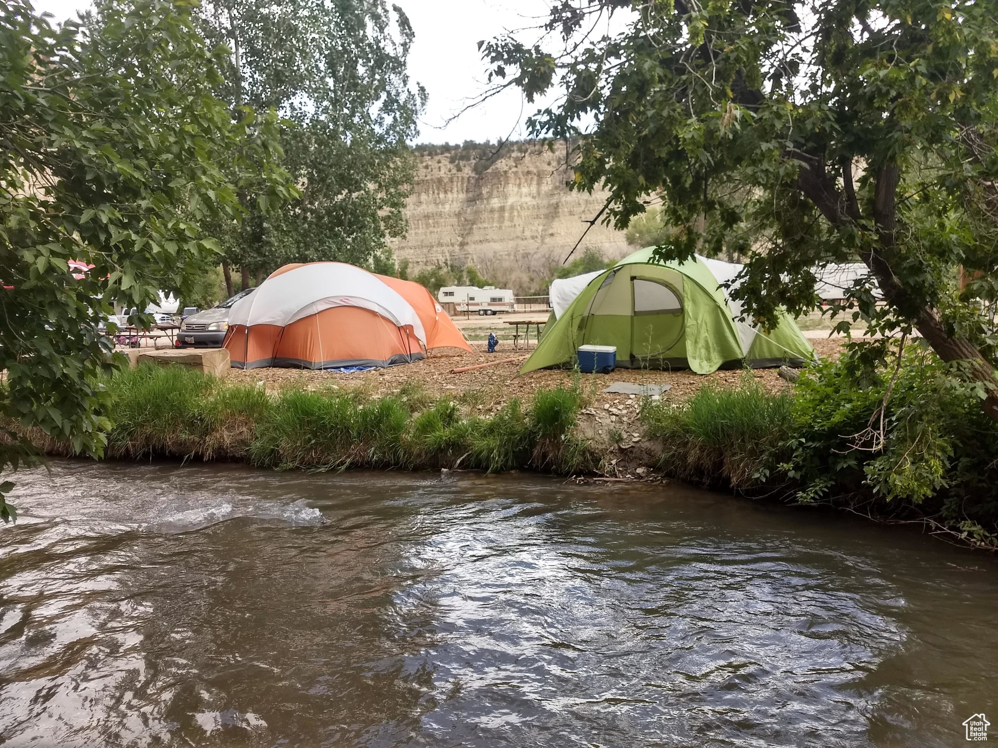 Tent spots on the River