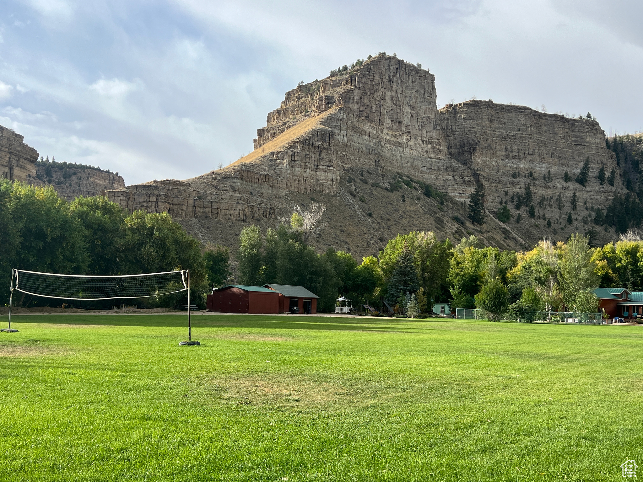 Grassy area with Volleyball