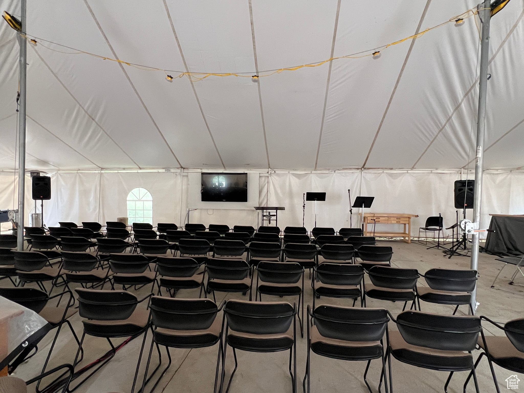 Tent chair setup