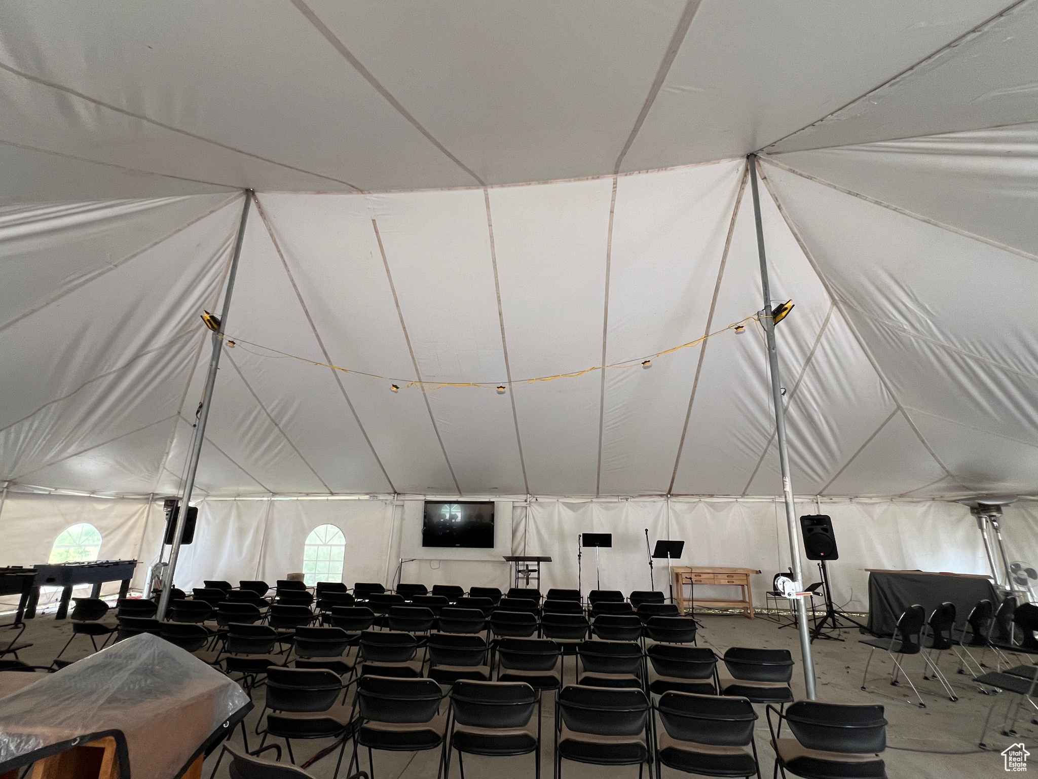 Tent interior view