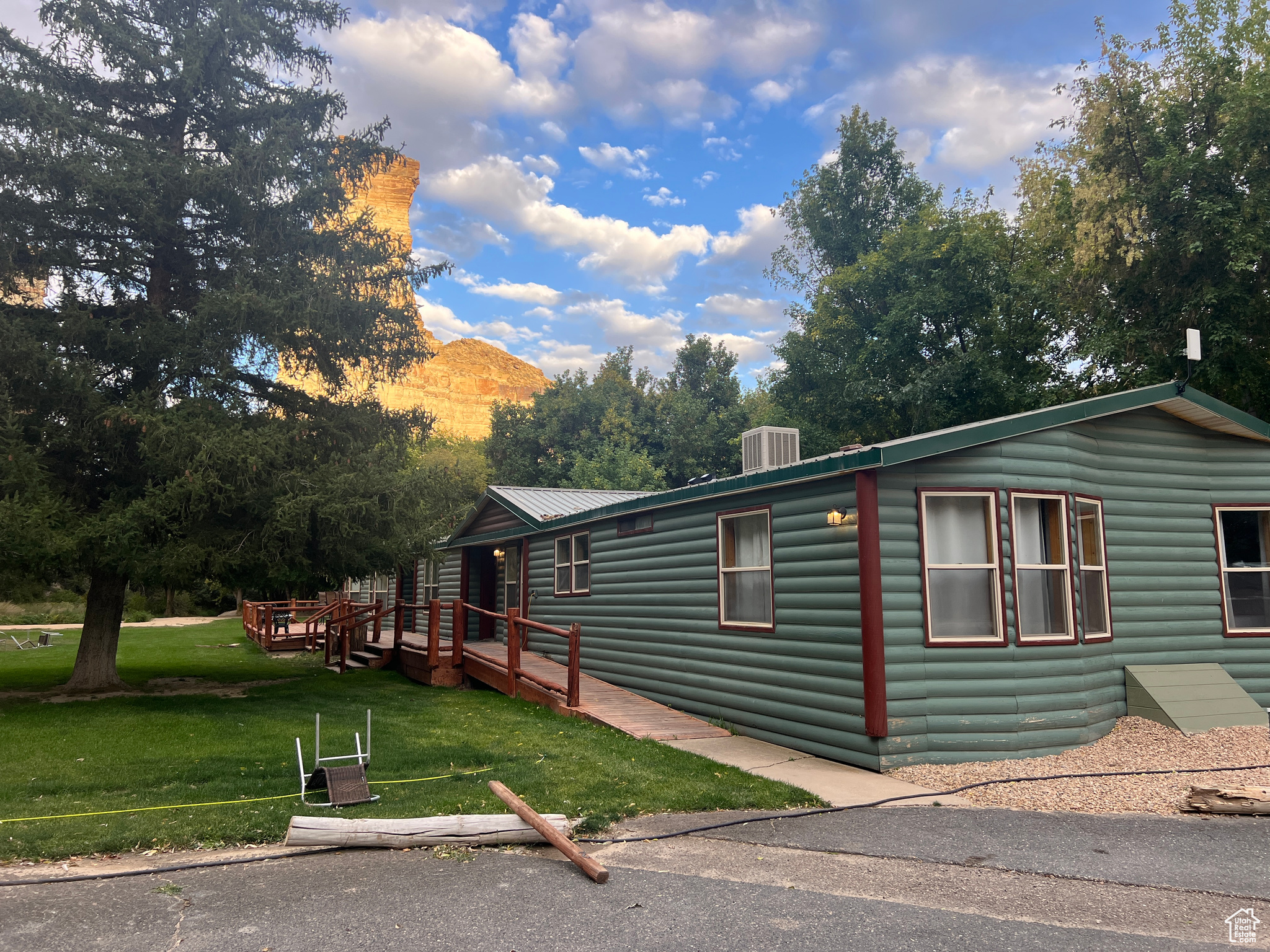 Lodge with ramp view