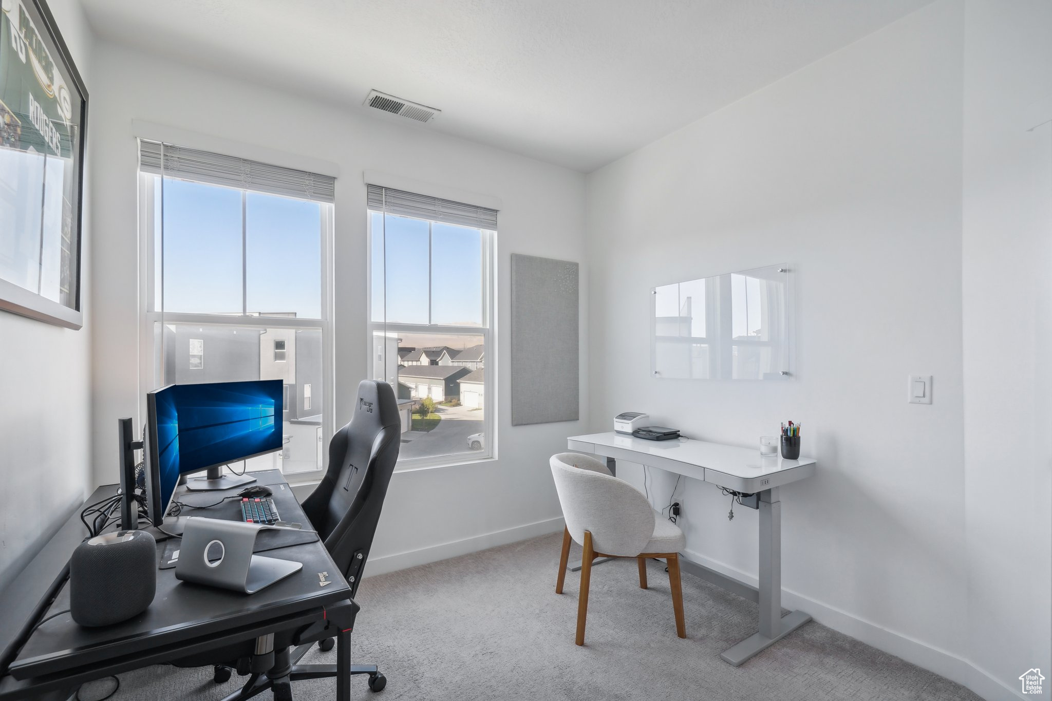 Office featuring carpet flooring