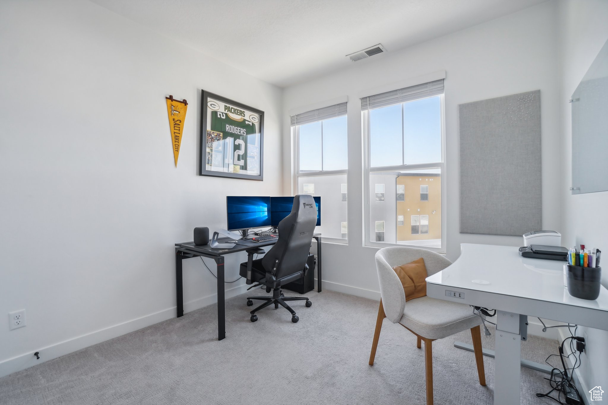 View of carpeted office