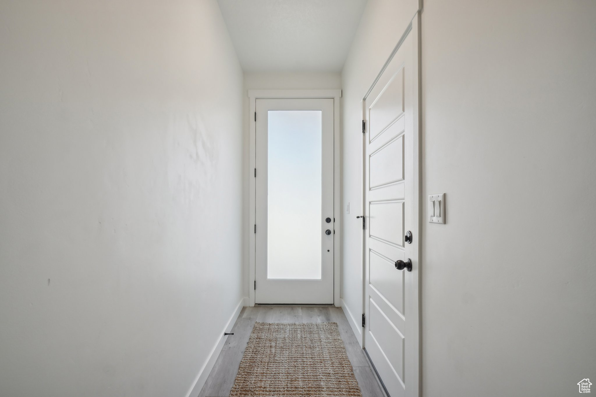 Entryway featuring light hardwood / wood-style floors