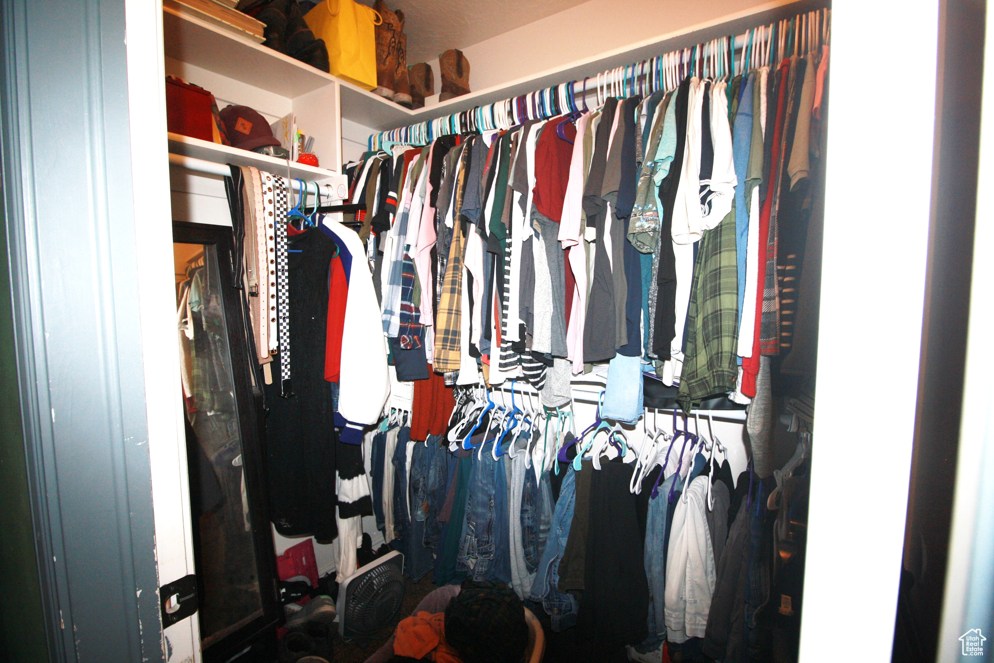 View of Master Bedroom walk in closet