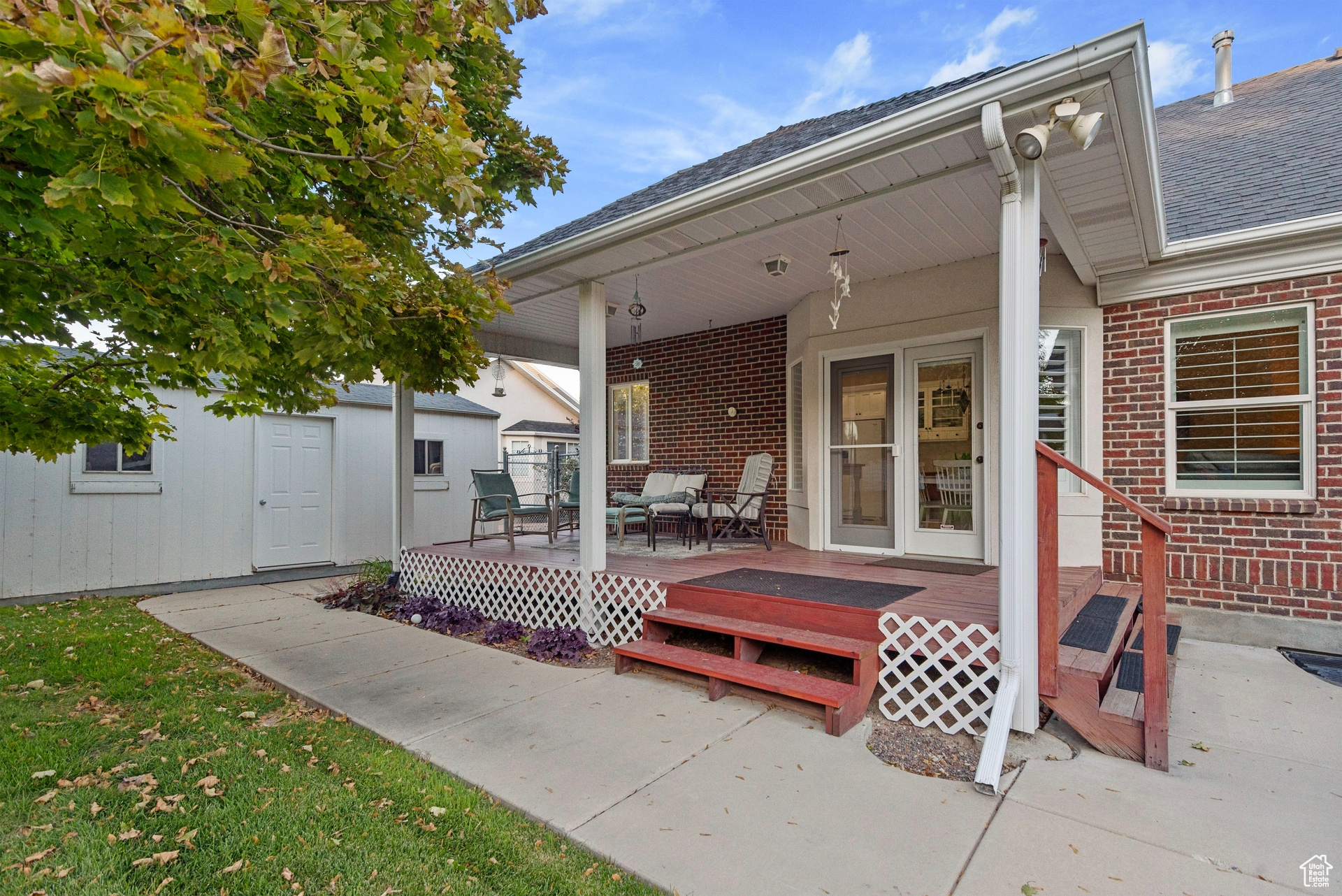 View of patio / terrace with a deck