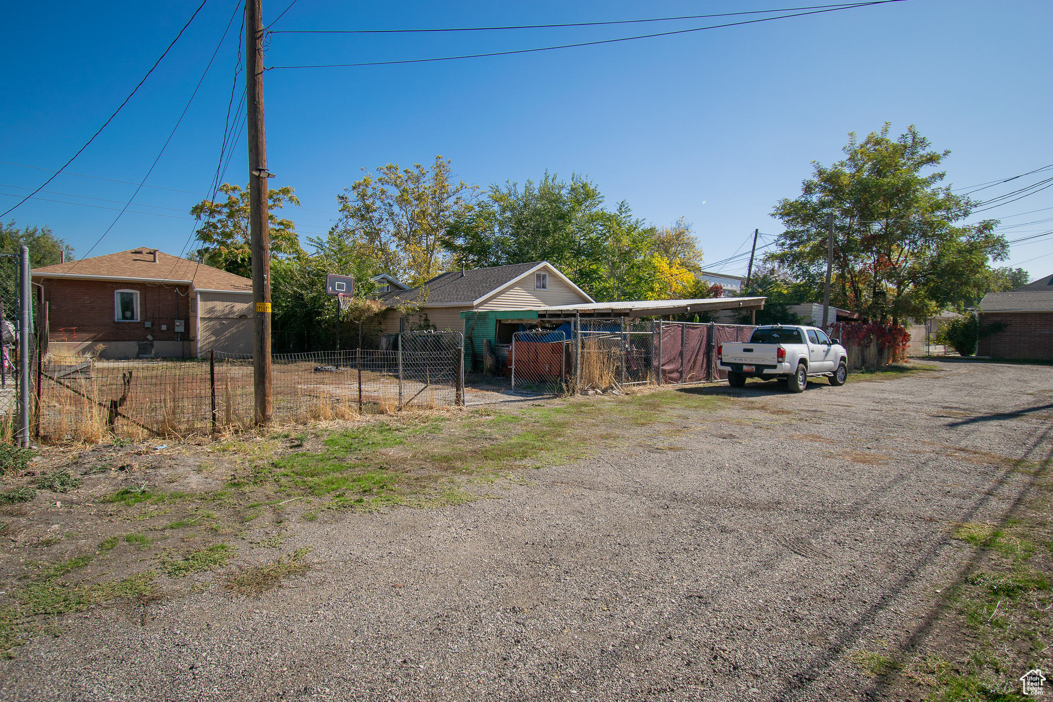 Private alley with access code on each entrance. This is facing south.