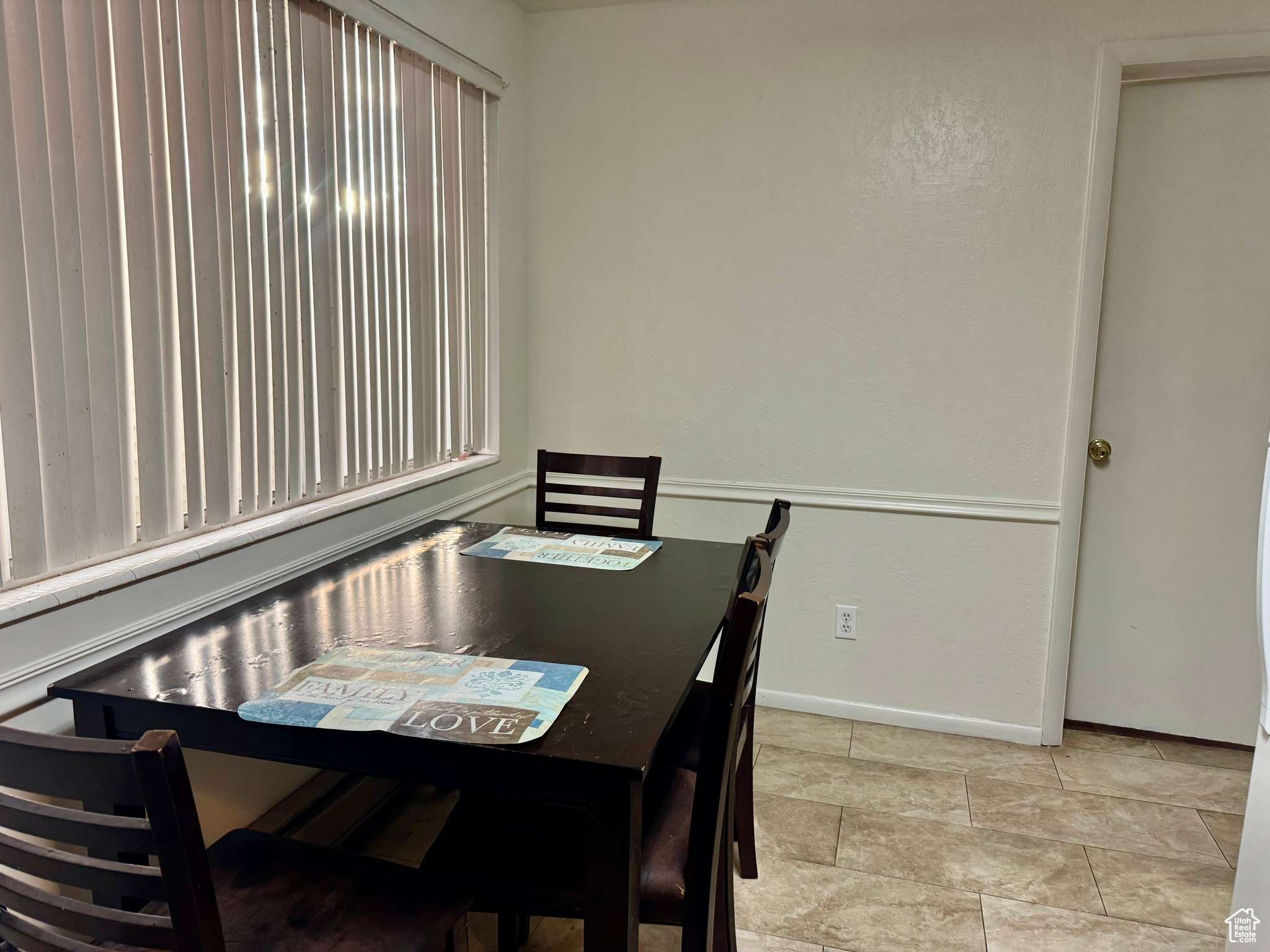 View of dining space