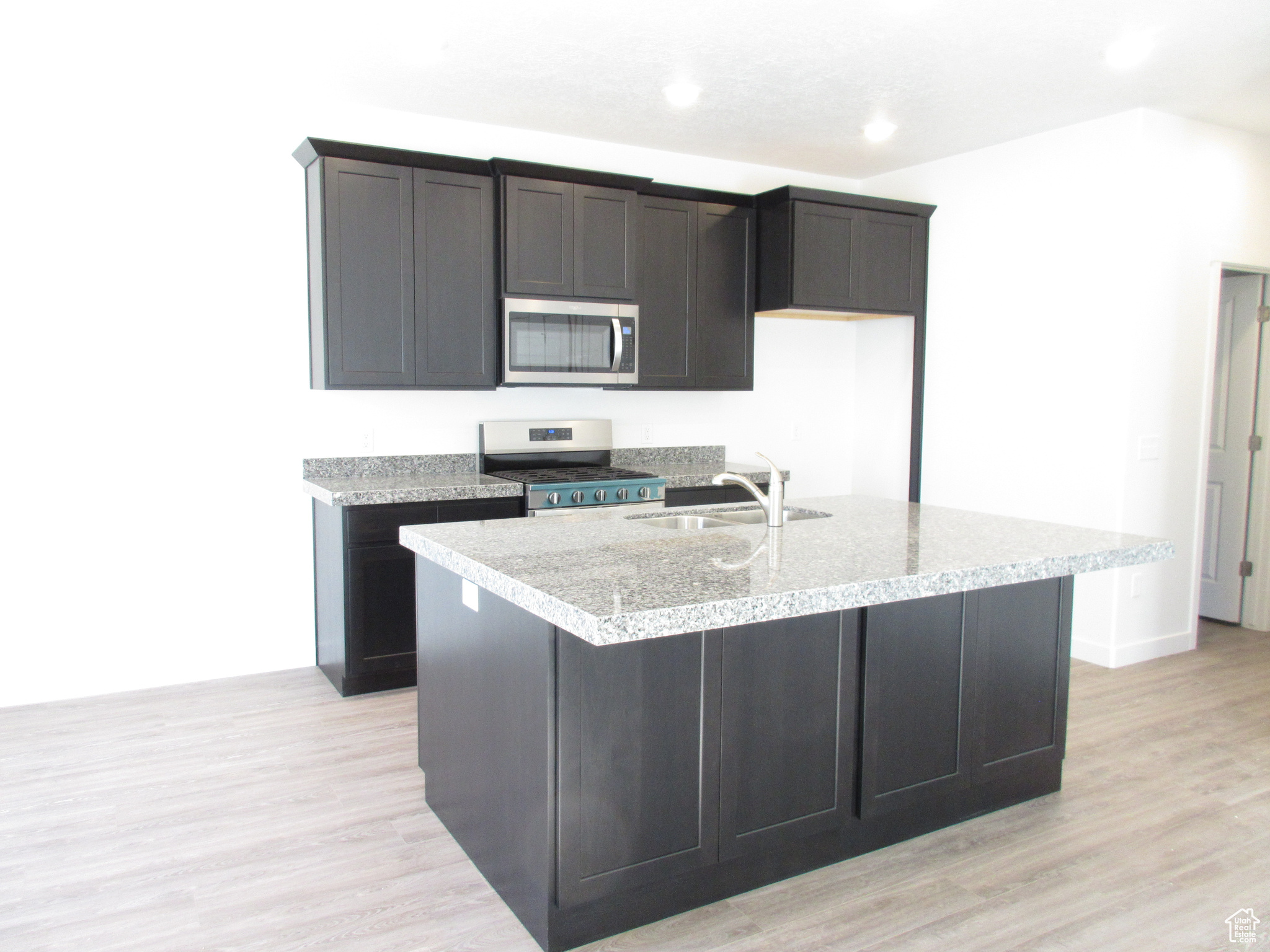 Granite countertops in the kitchen