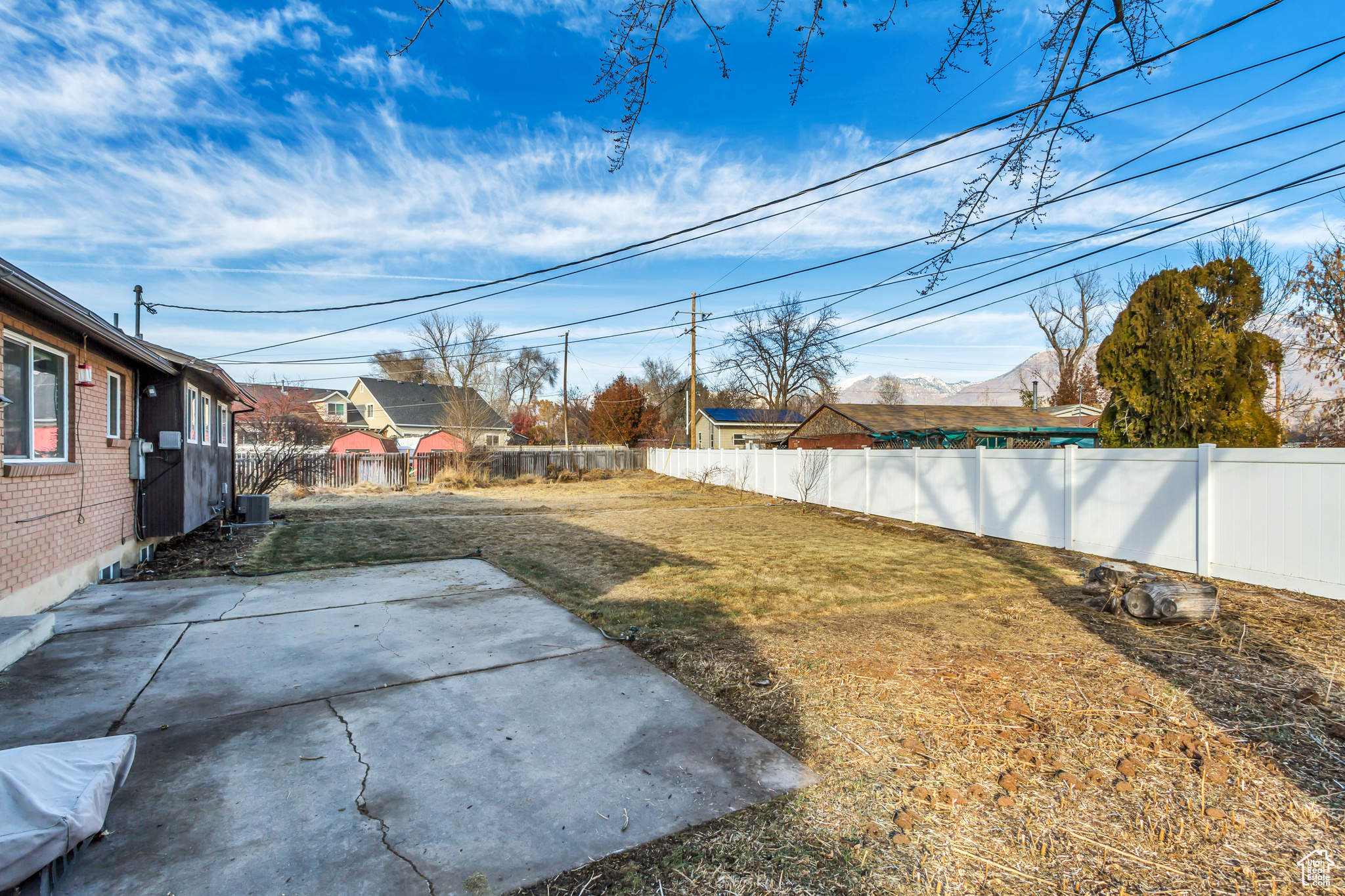 View of yard with a patio