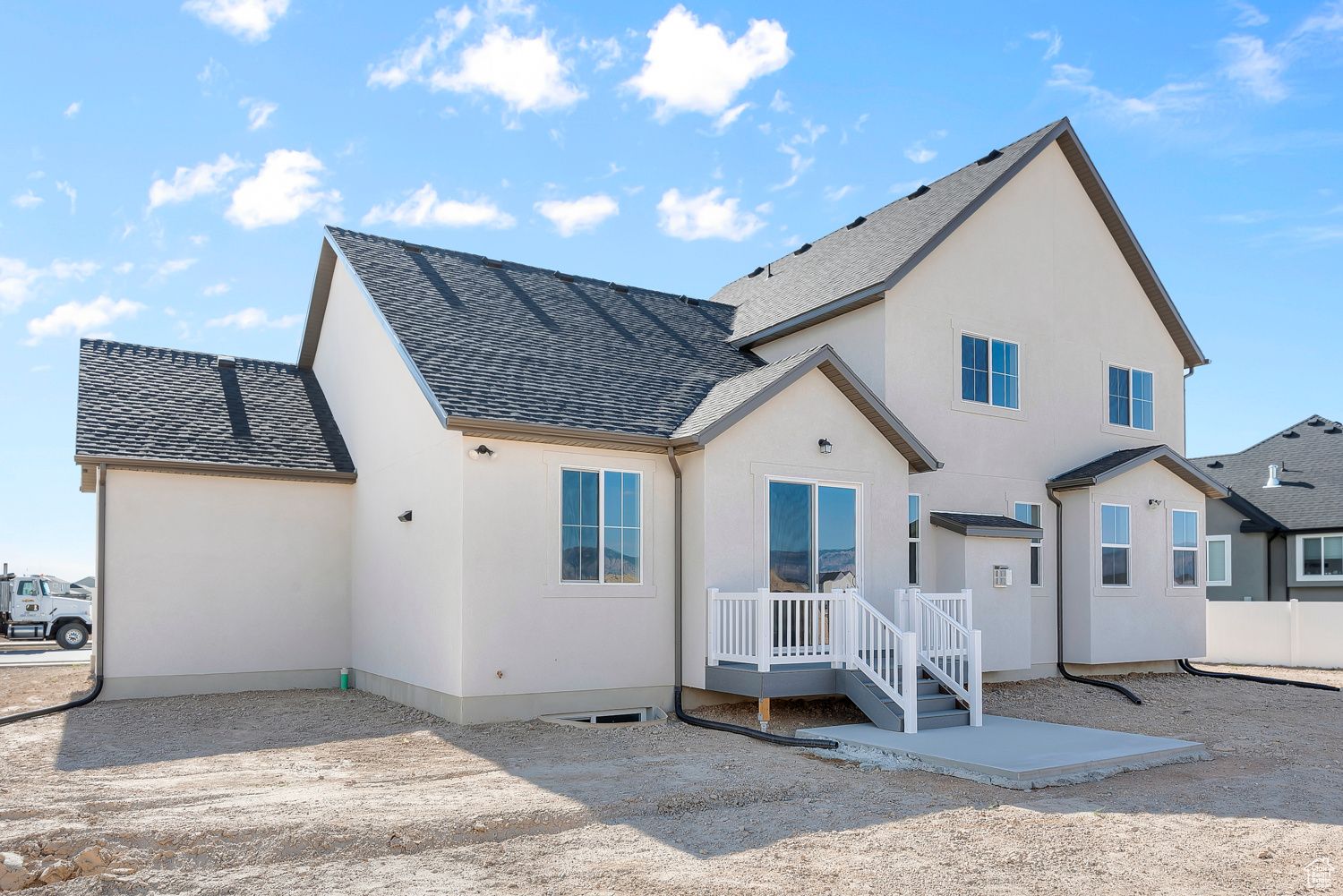 View of rear view of property