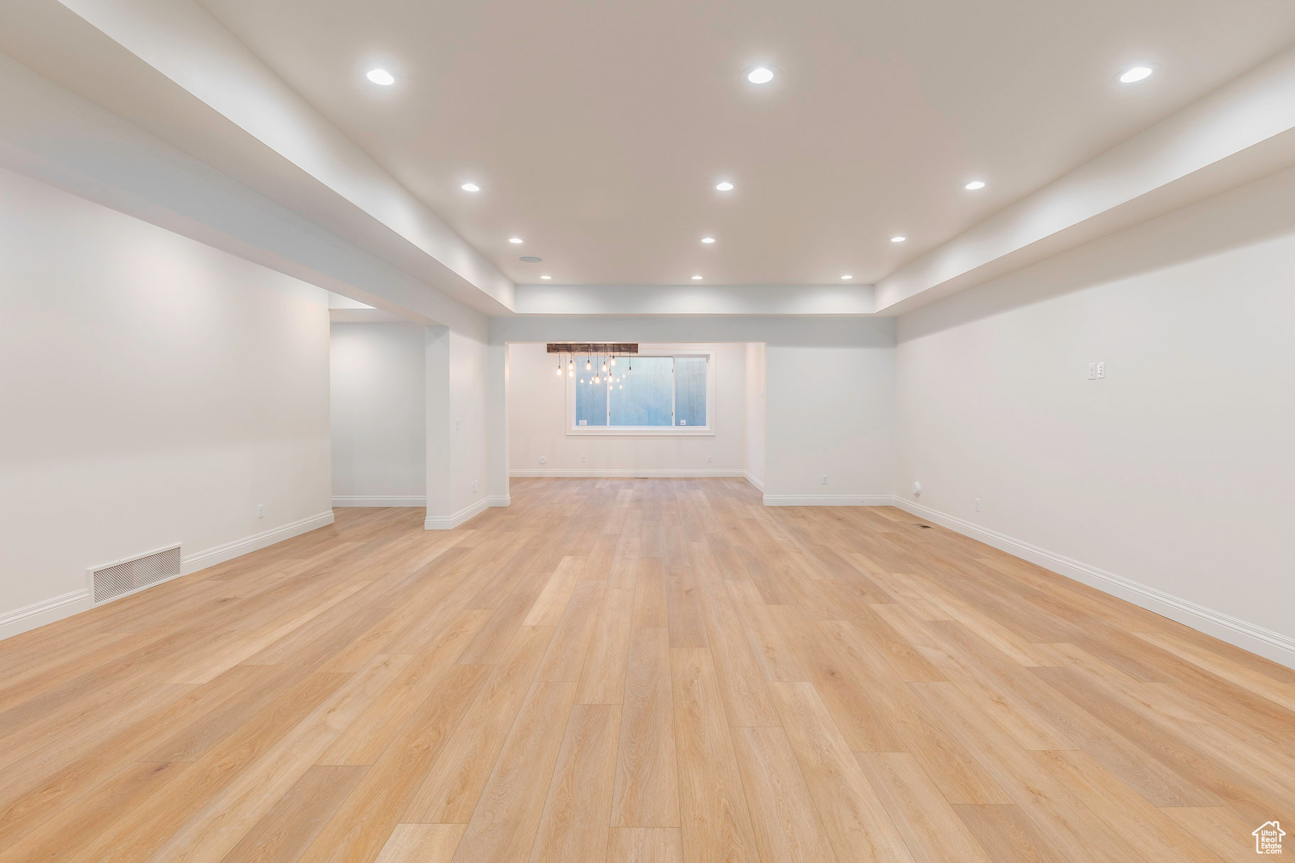 Interior space featuring light hardwood / wood-style floors