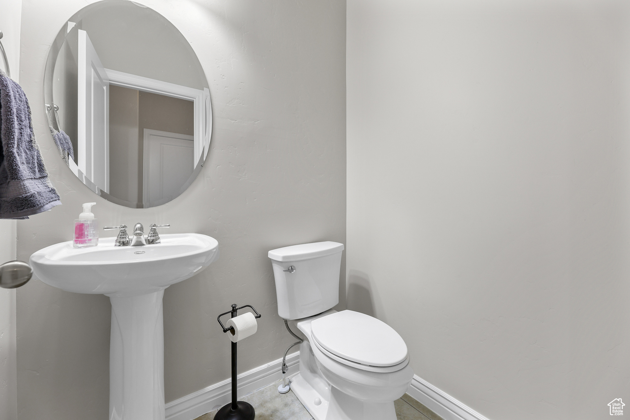 Bathroom featuring toilet and sink