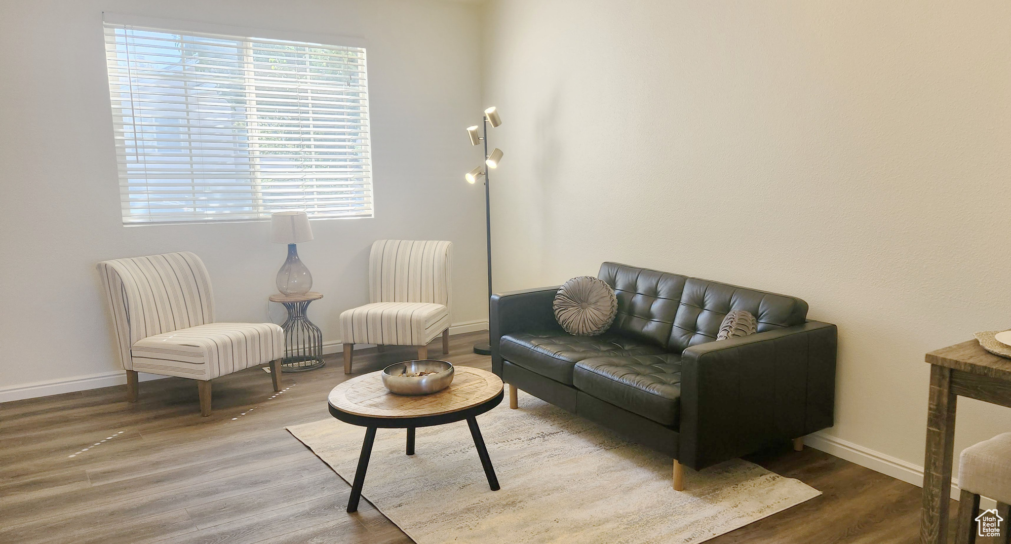 Living room featuring hardwood / wood-style floors