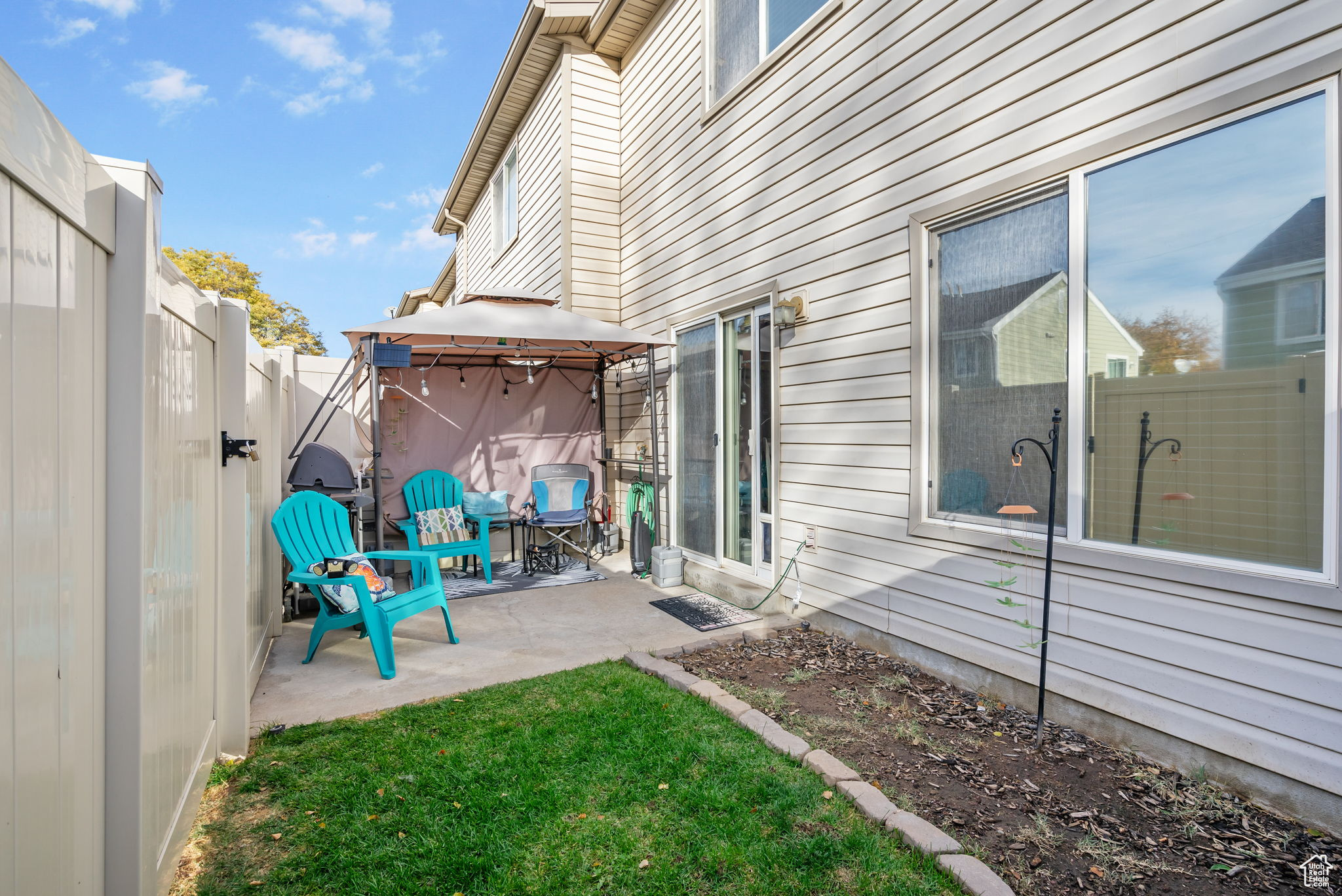 View of patio / terrace with a gazebo