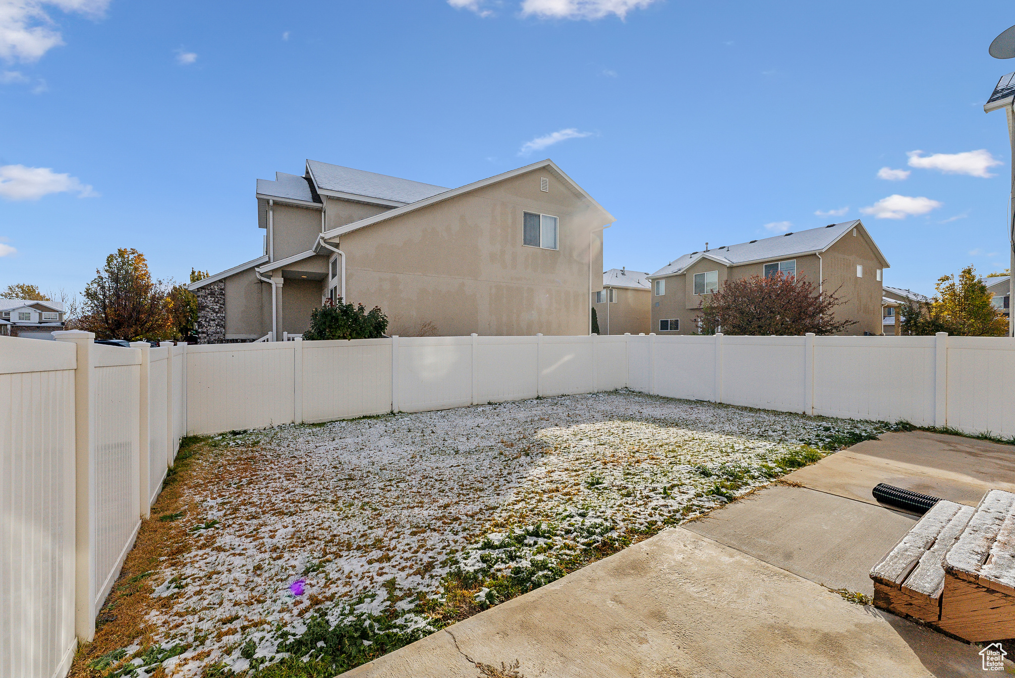 View of yard with a patio area