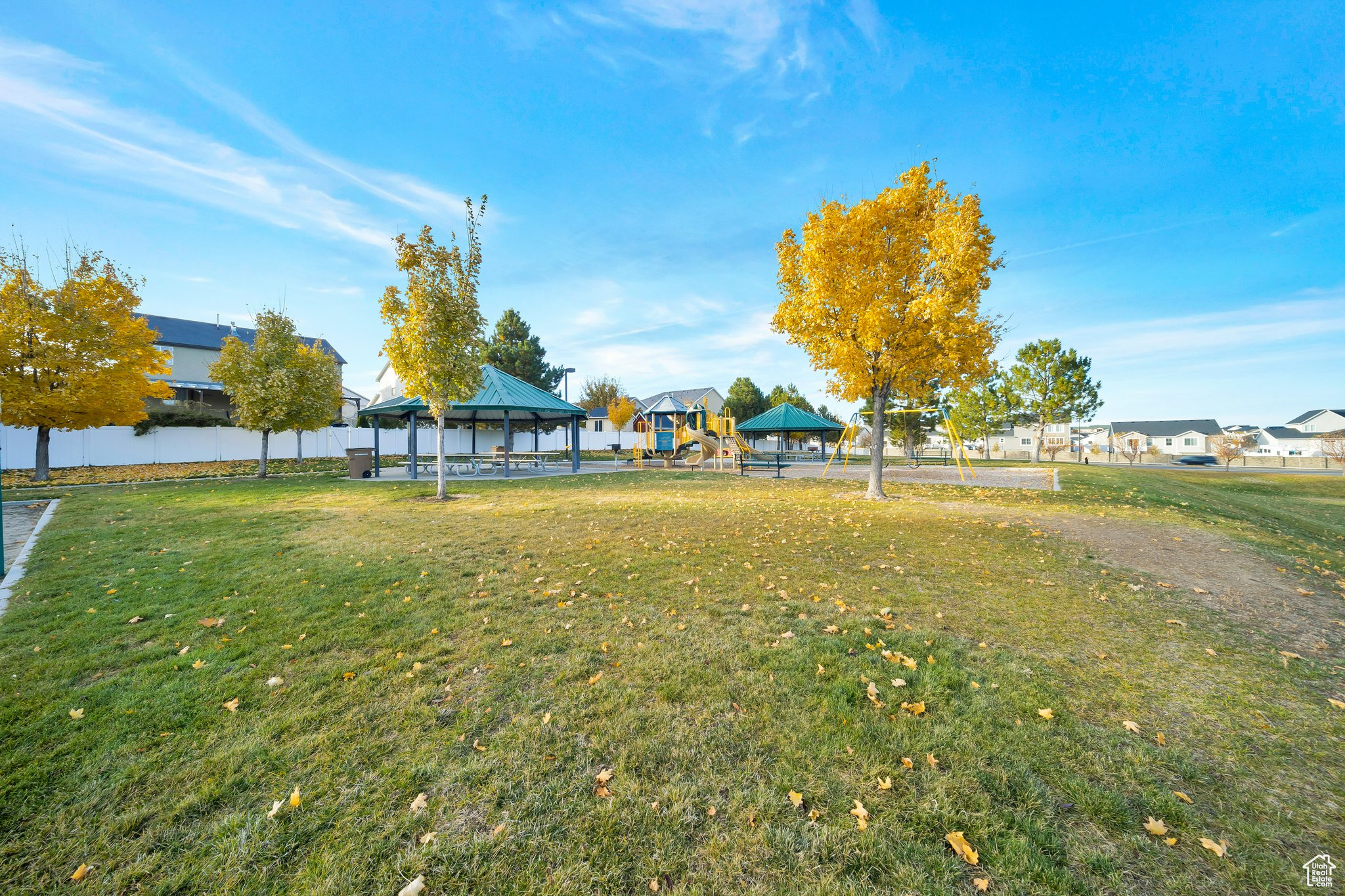 View of yard featuring a gazebo