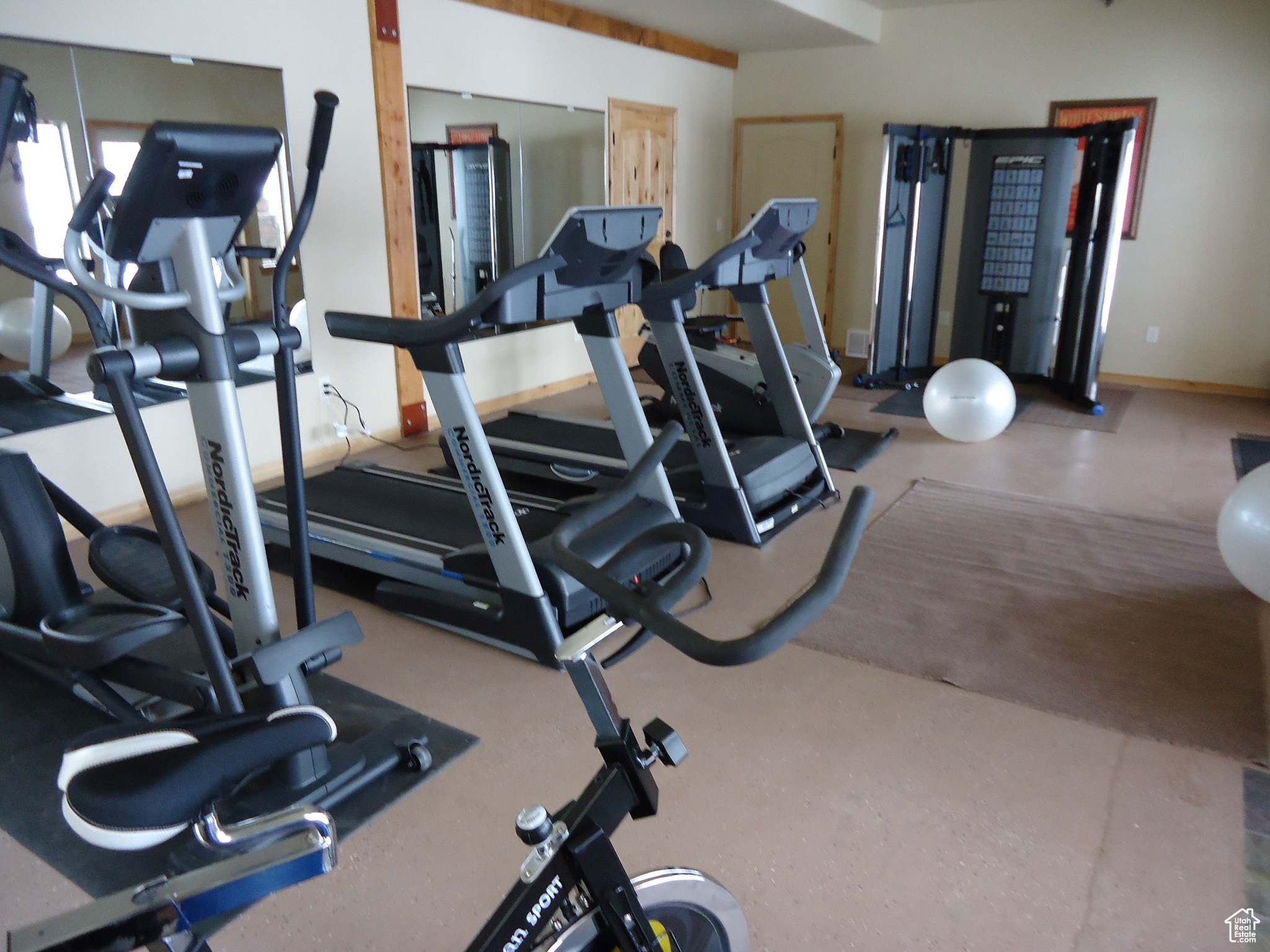 View of workout area