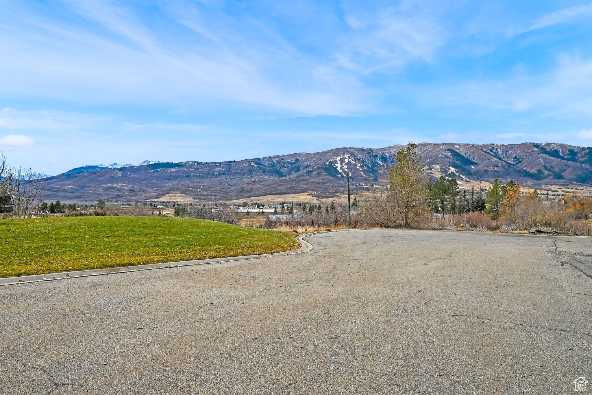 View of cul-de-sac looking west at Nordic Ski Resort