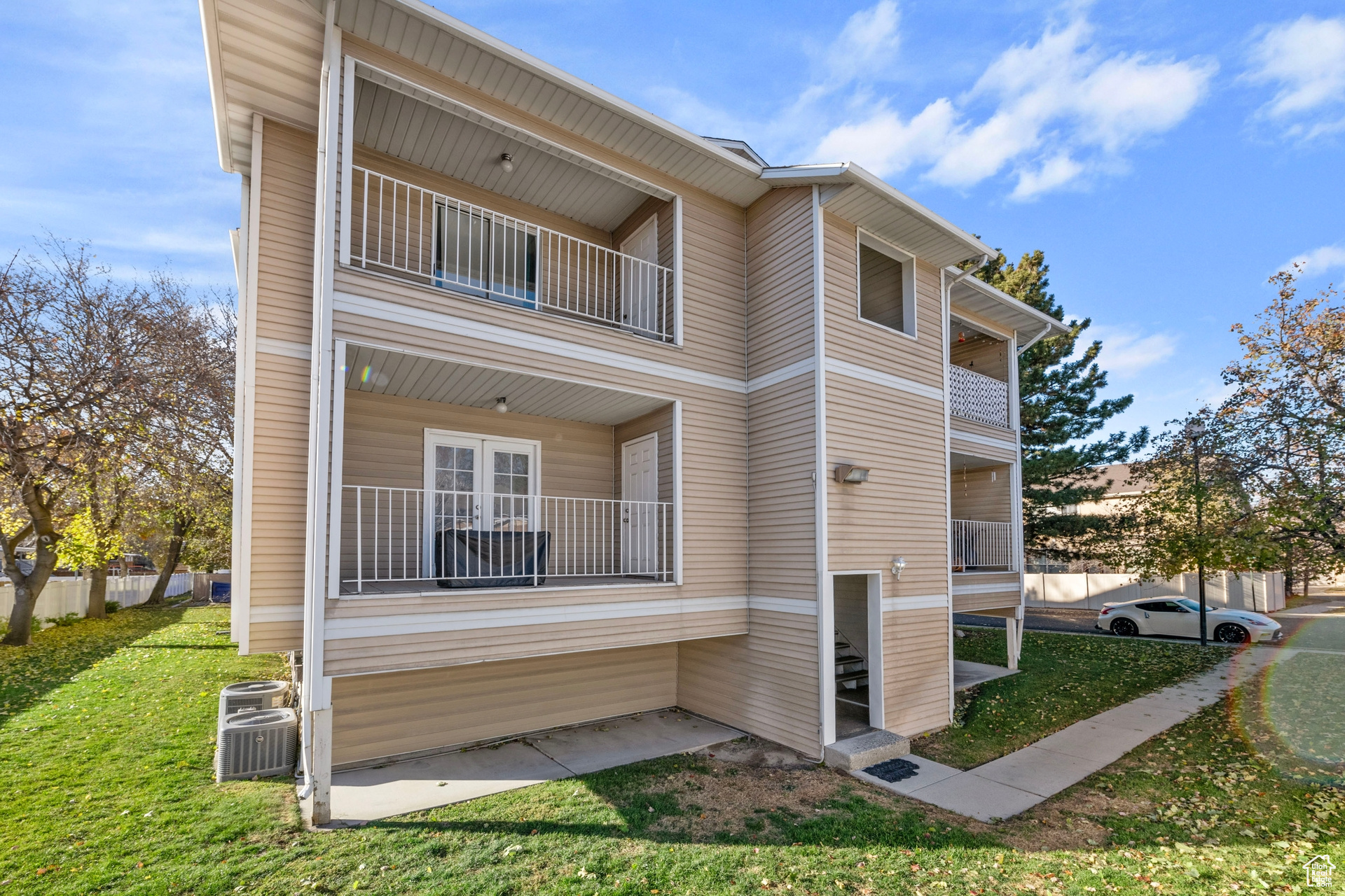 Exterior space featuring central AC unit