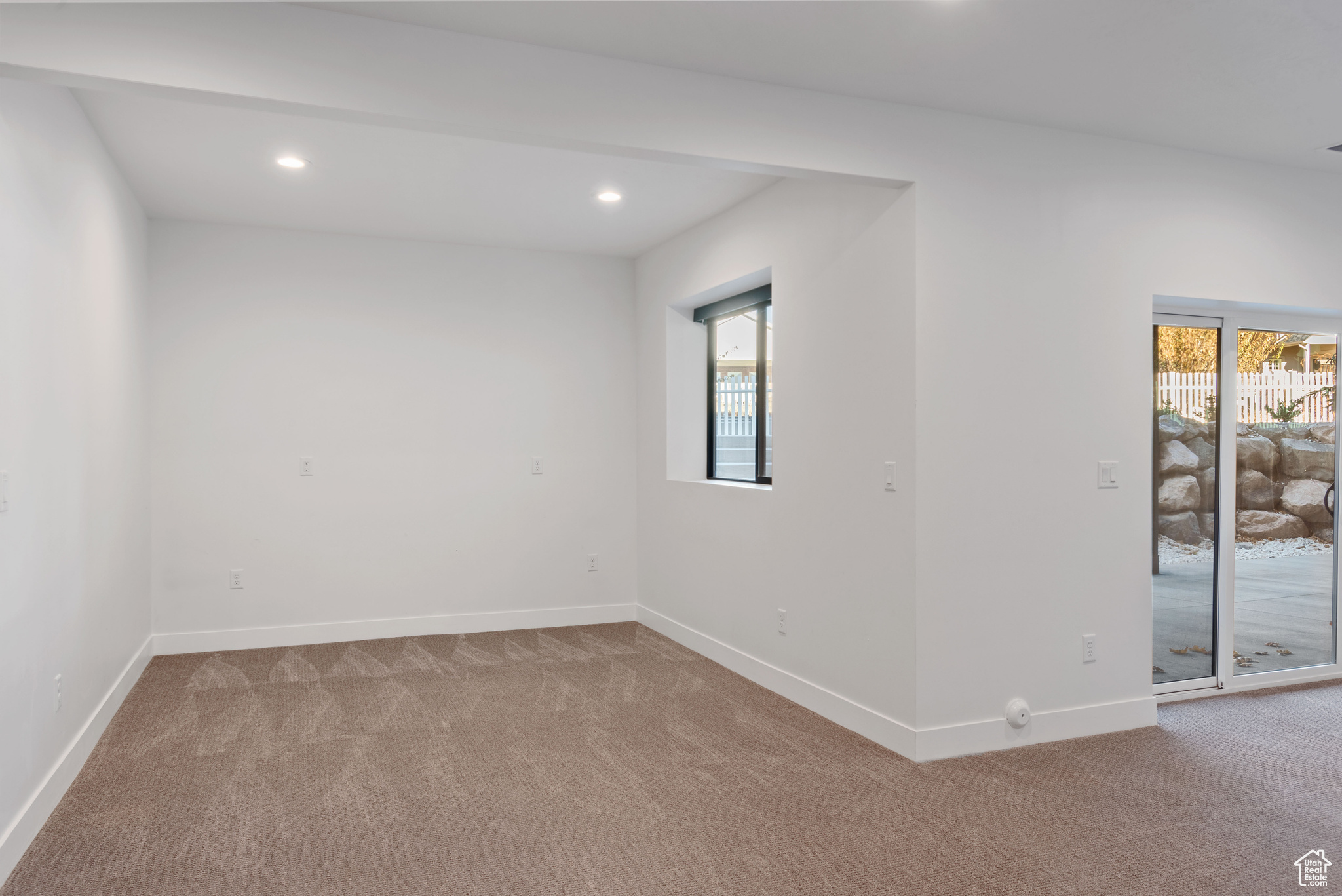 View of carpeted empty room