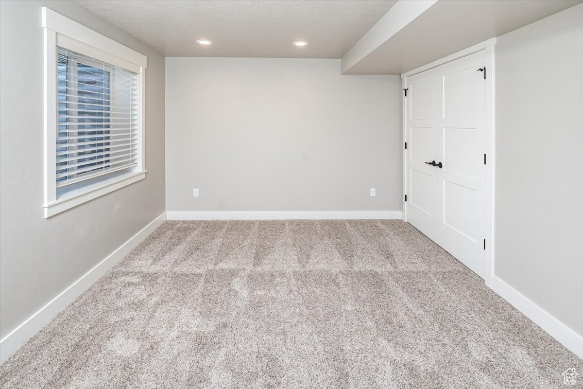 View of carpeted empty room