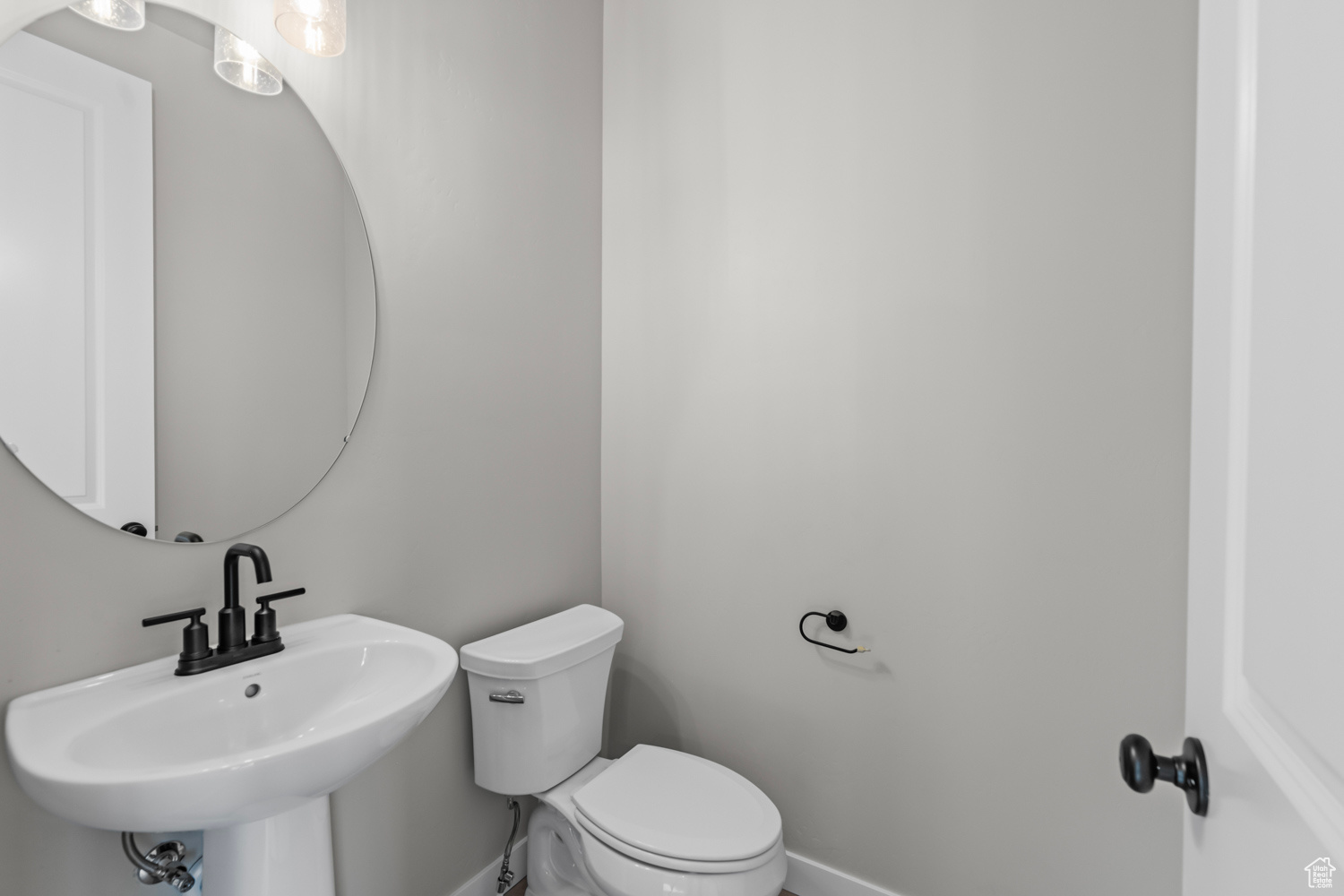 Bathroom with toilet and sink