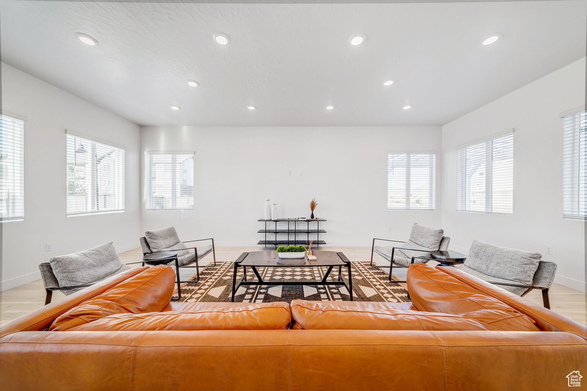 Living room featuring light hardwood / wood-style floors