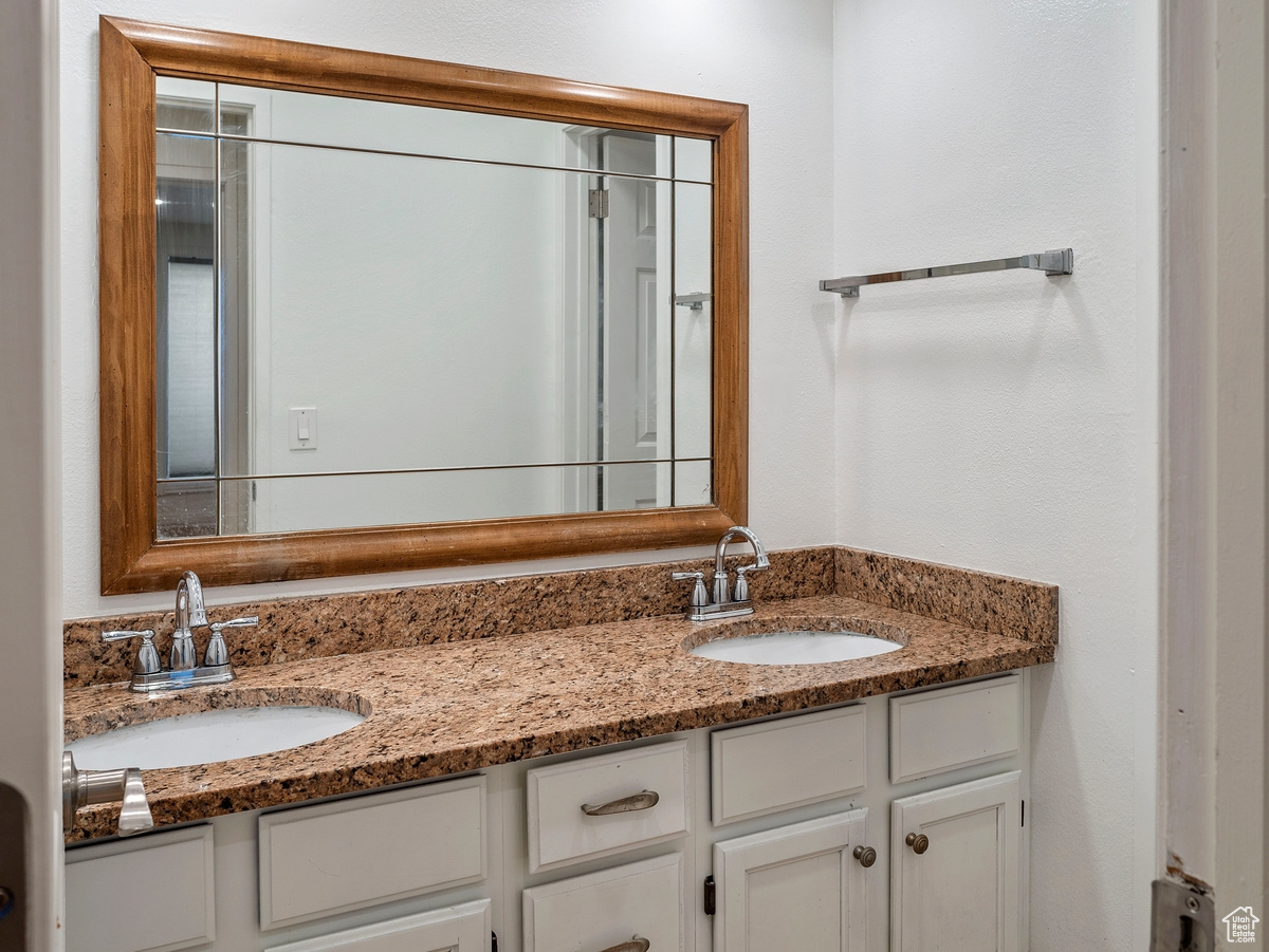 Bathroom featuring vanity