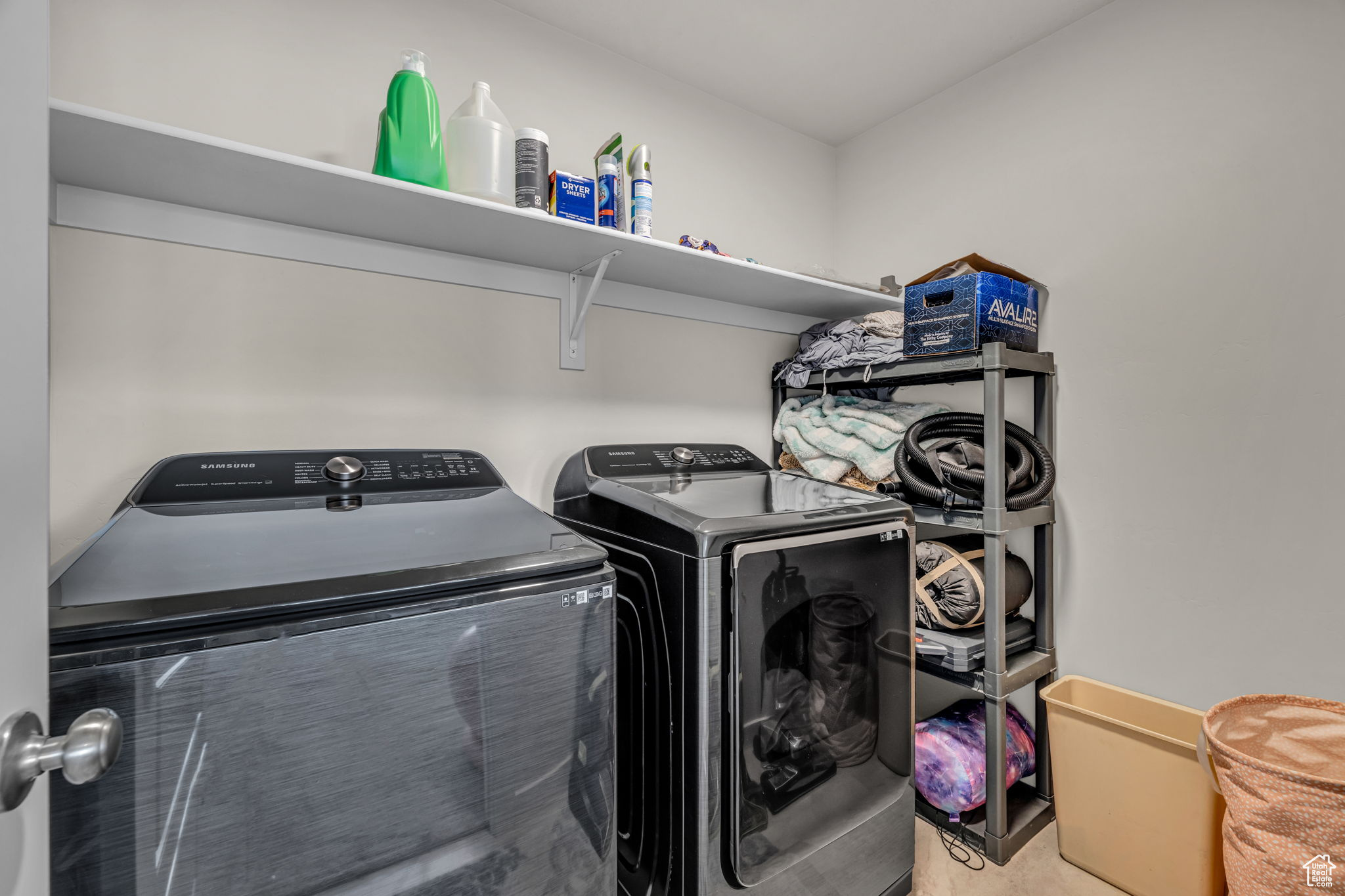 Laundry area featuring washer and clothes dryer