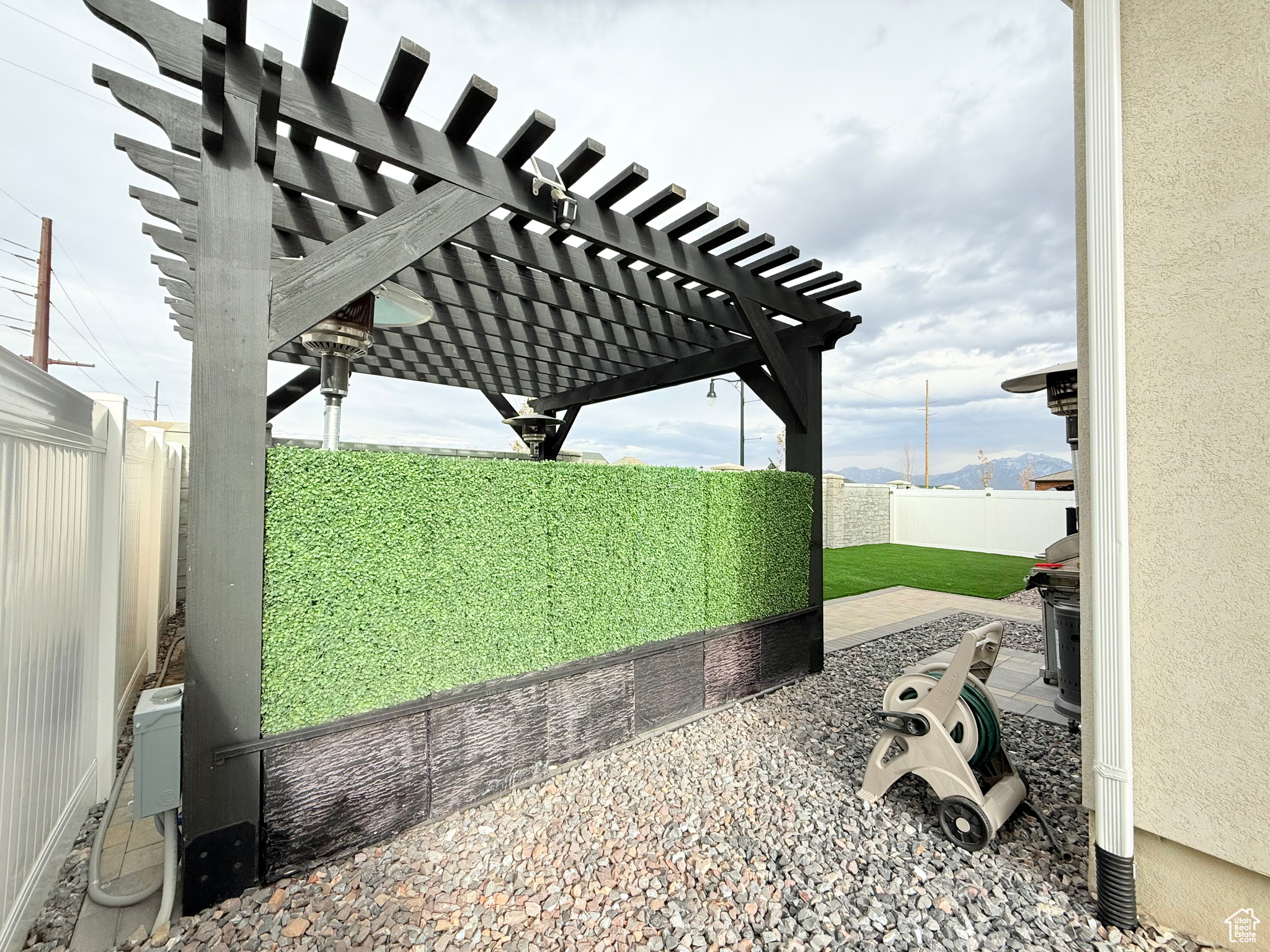 View of patio / terrace with a pergola