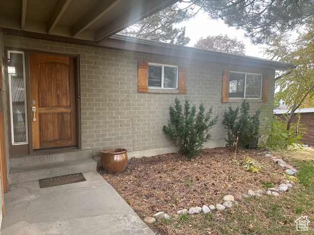 View of entrance to property