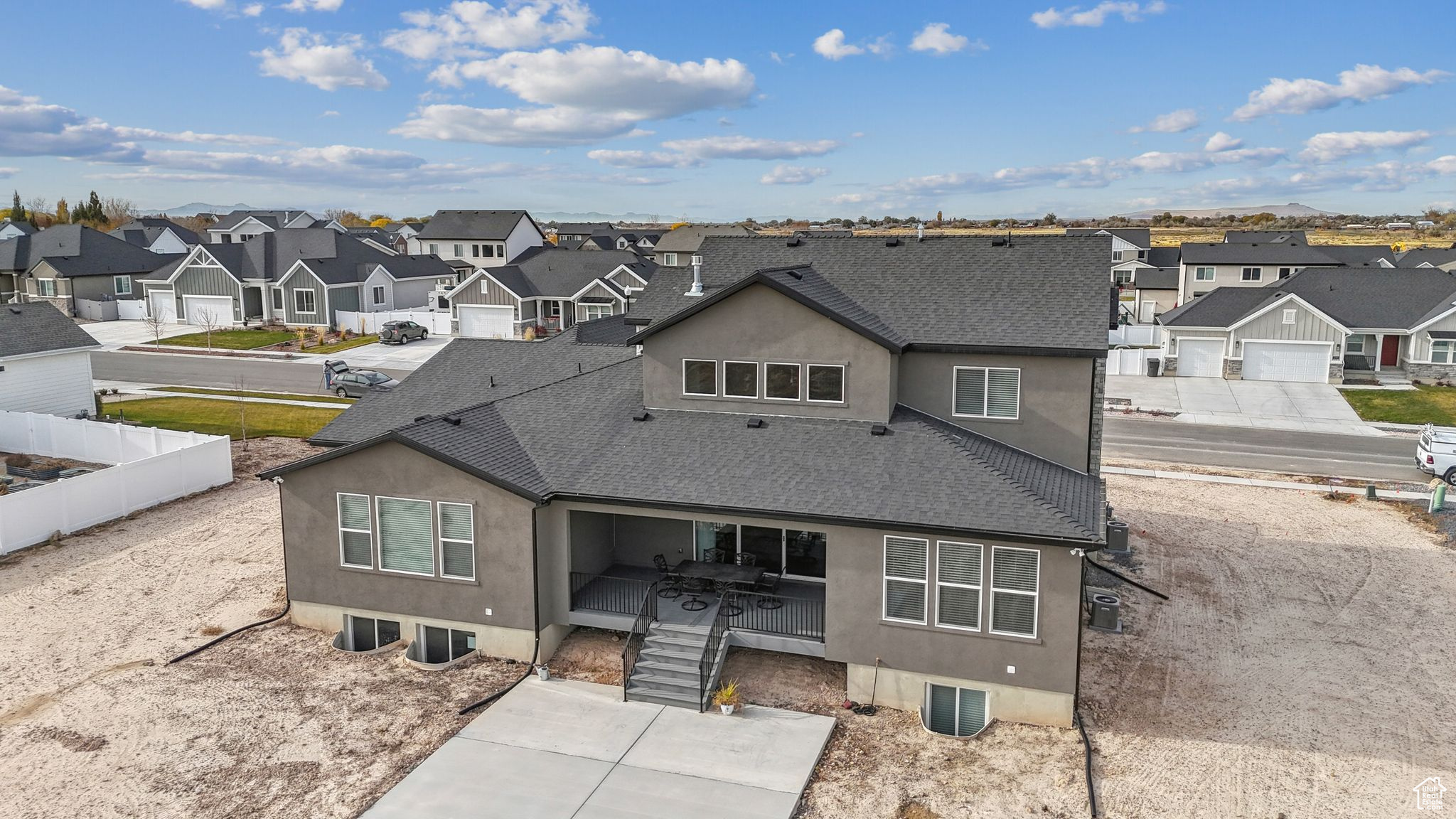 View of rear view of property