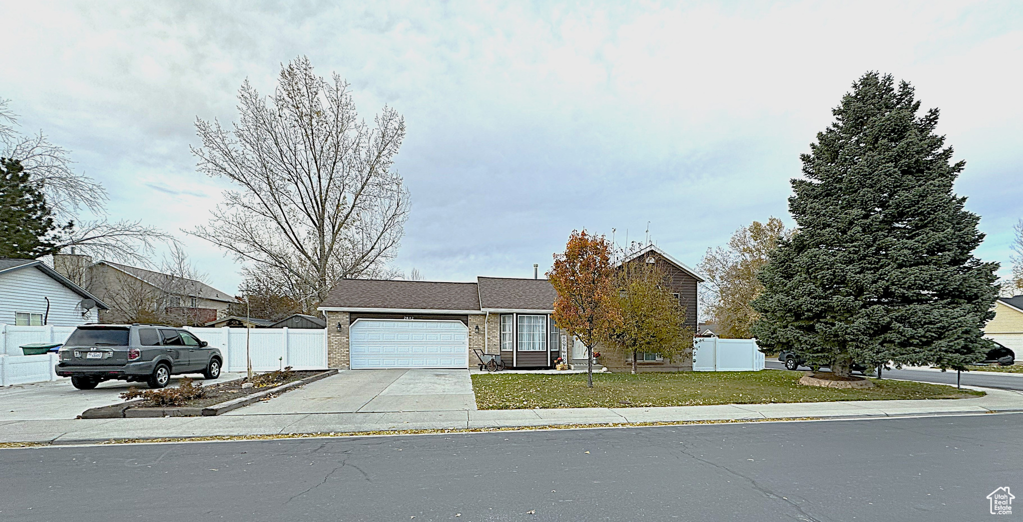 The front of  the home faces South