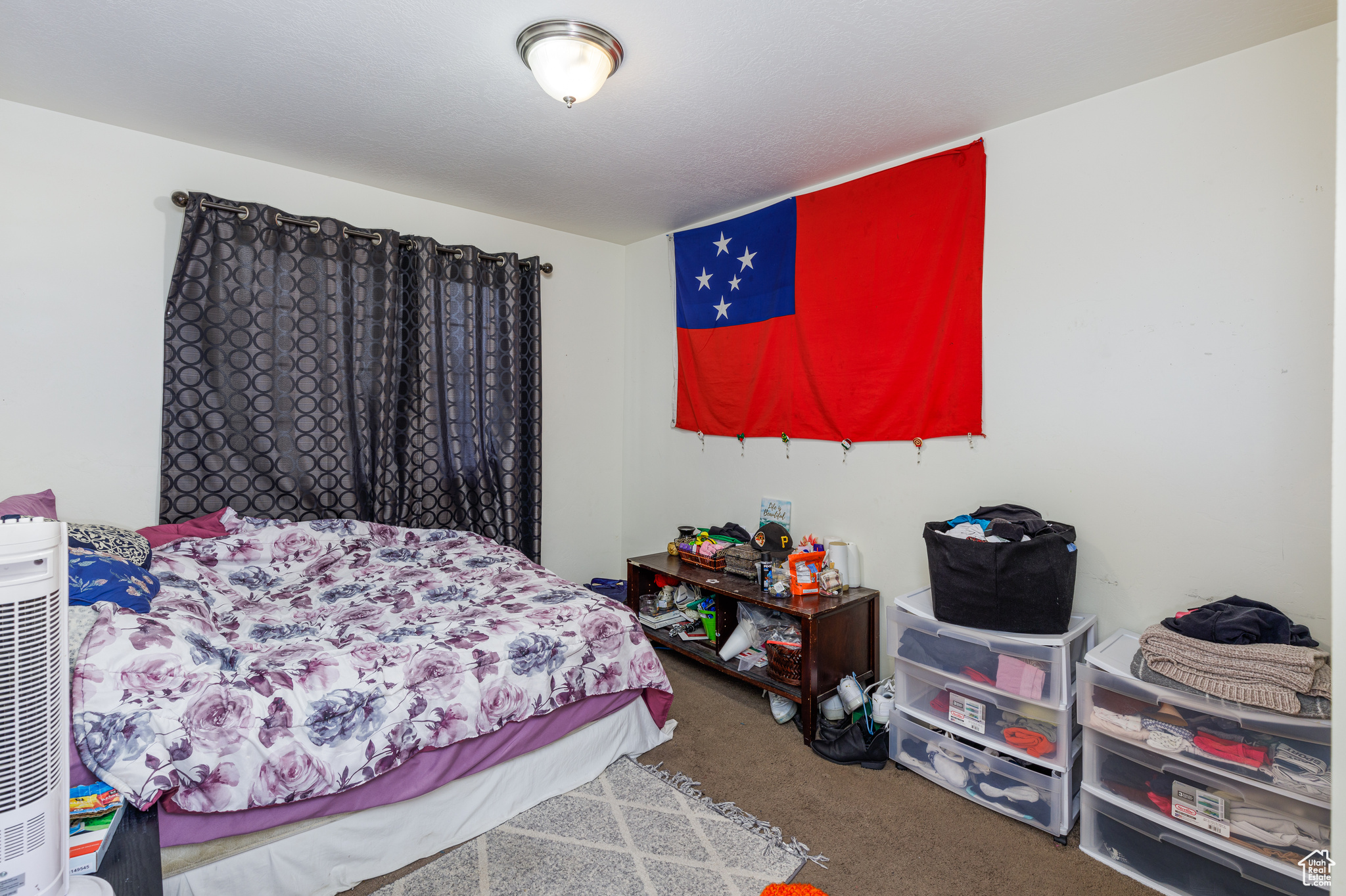 Bedroom featuring carpet floors