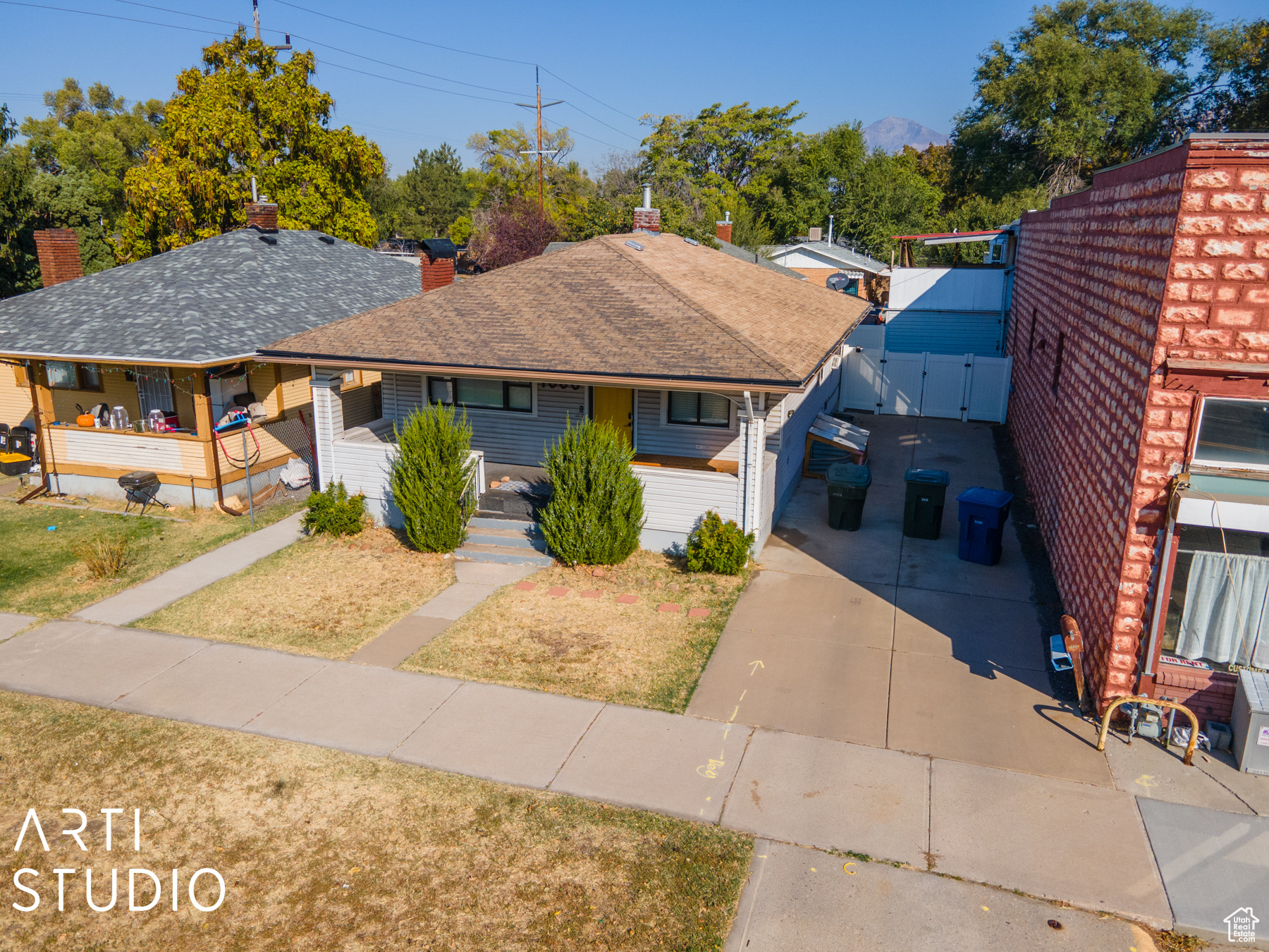 View of front of home with a porch