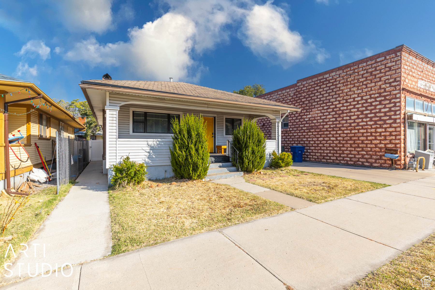 View of front of property with covered porch