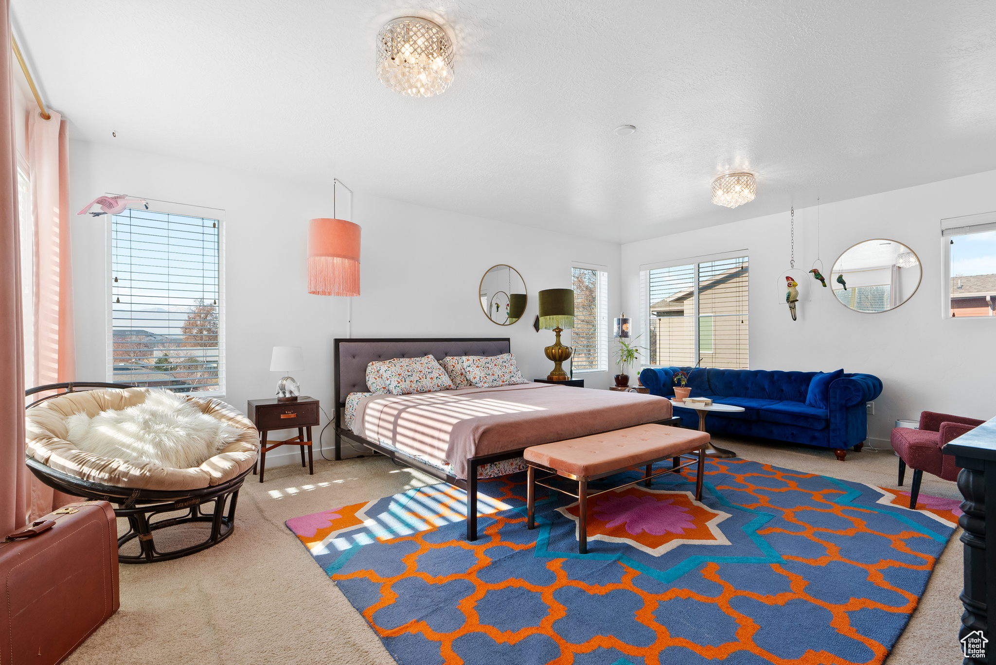 Bedroom featuring carpet flooring