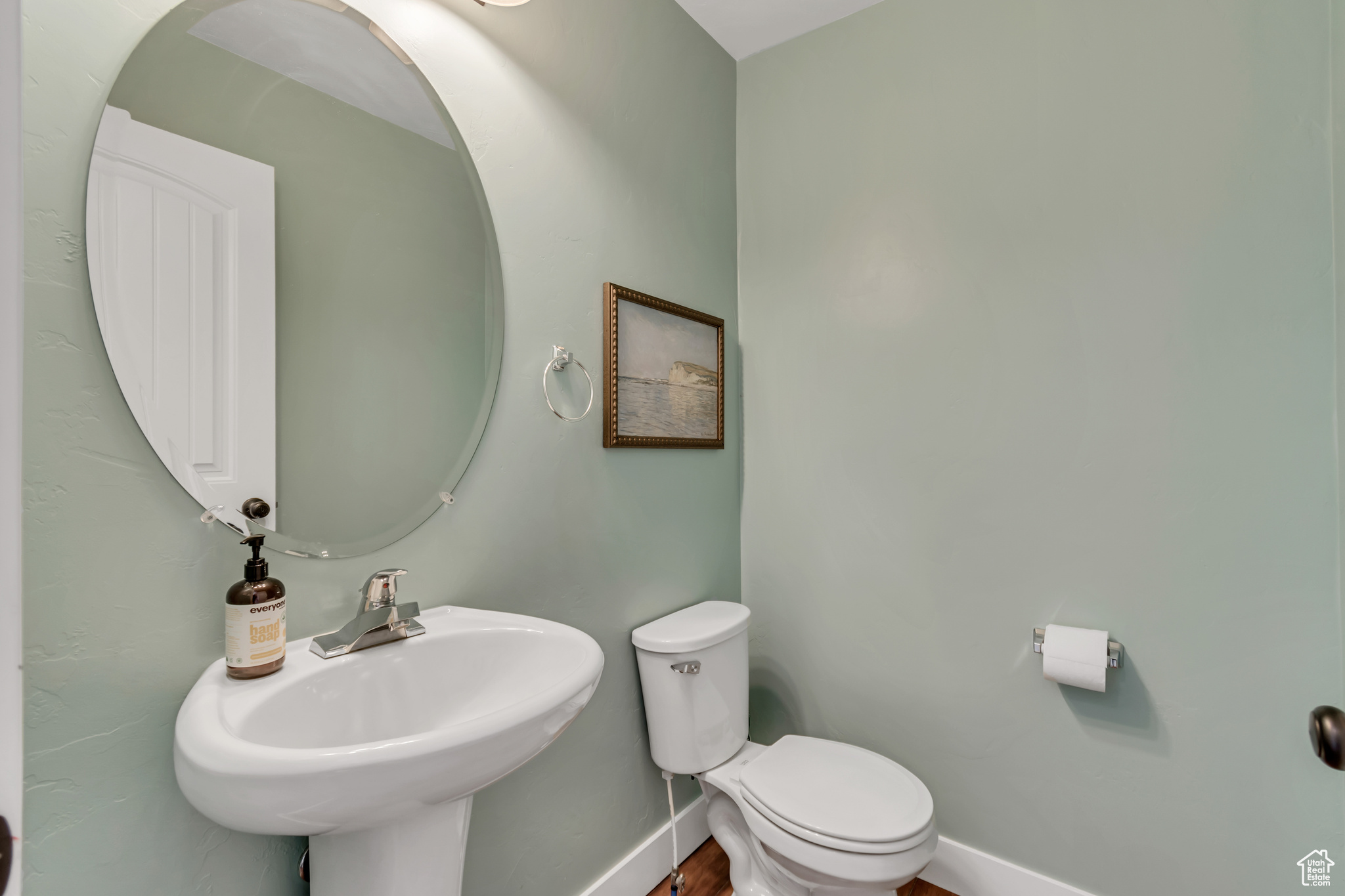 Bathroom featuring toilet and sink